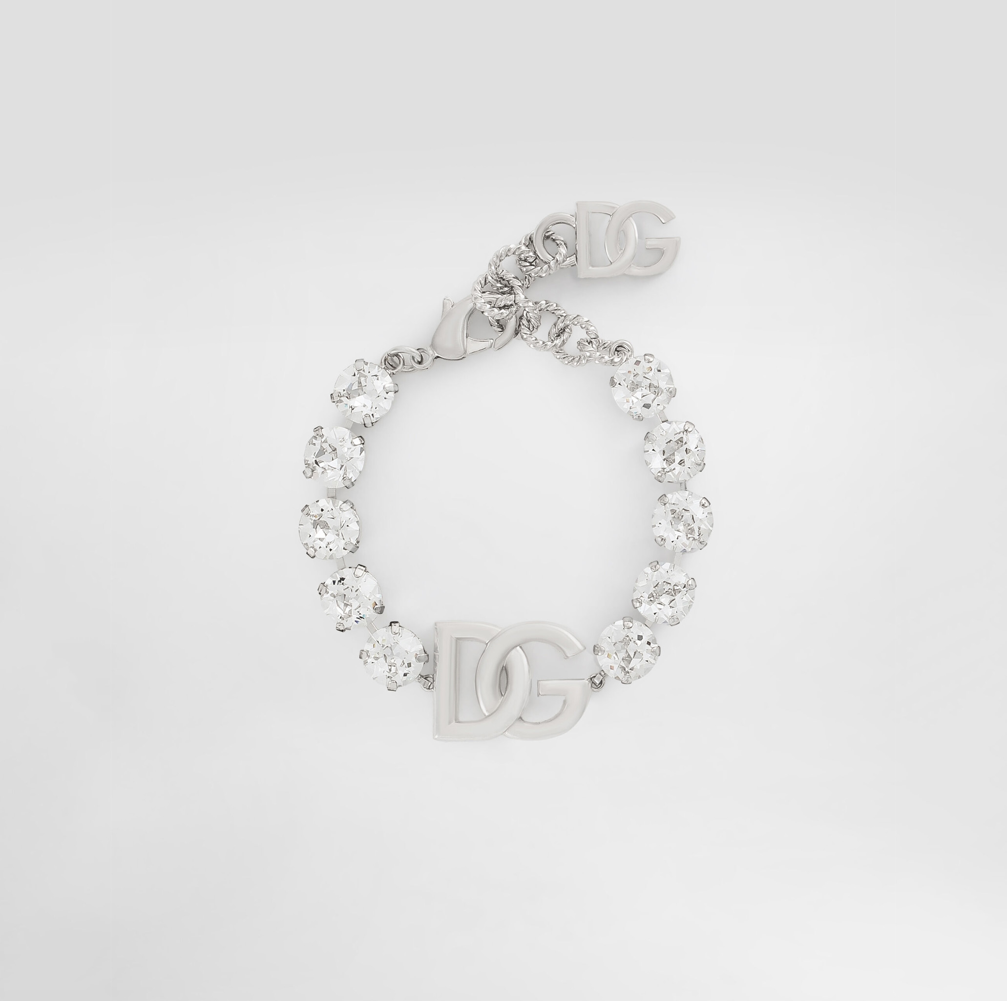 BRACELET WITH RHINESTONES AND DG LOGO