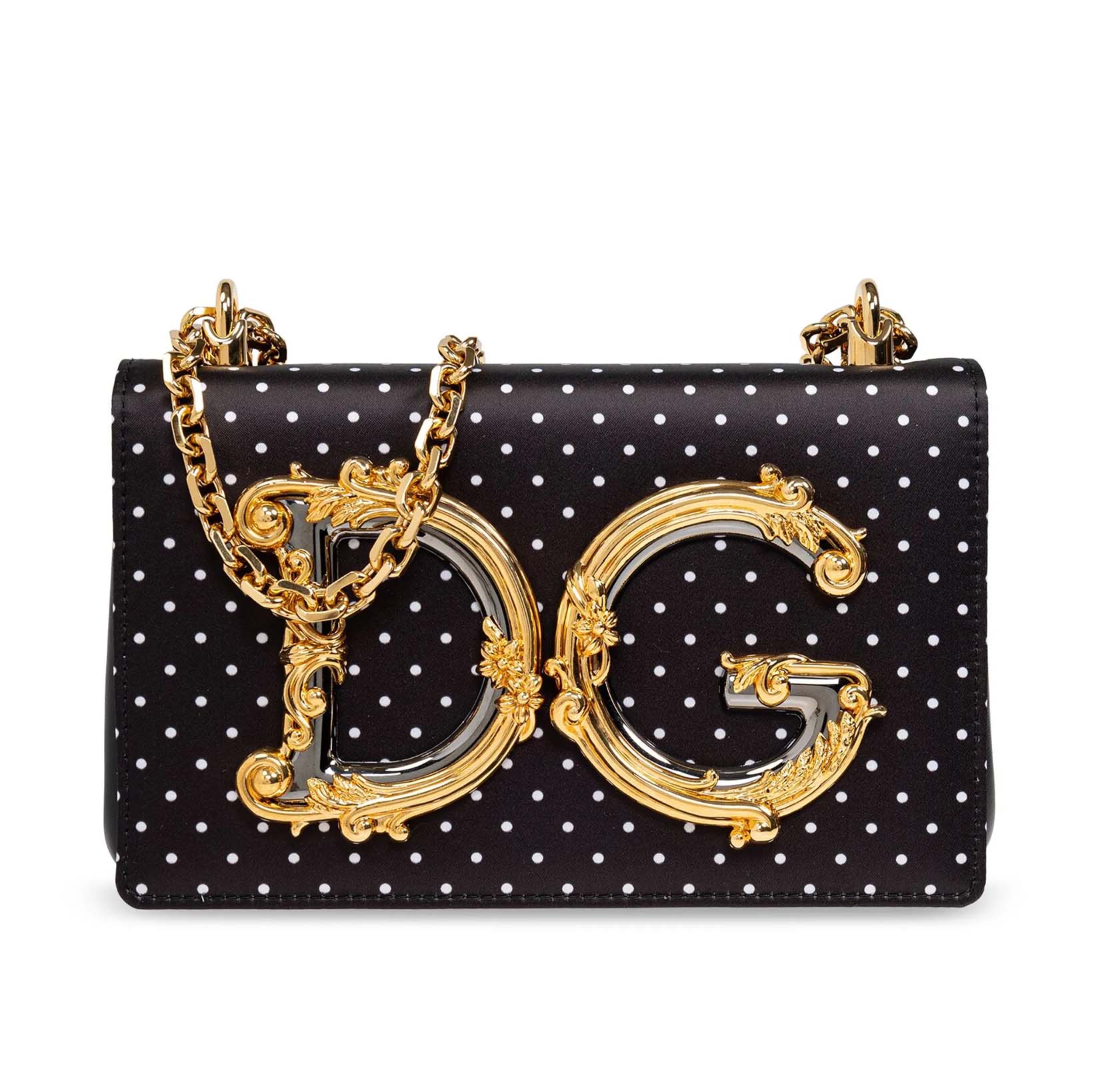 SMALL DG BAROQUE SATIN CROSSBODY BAG