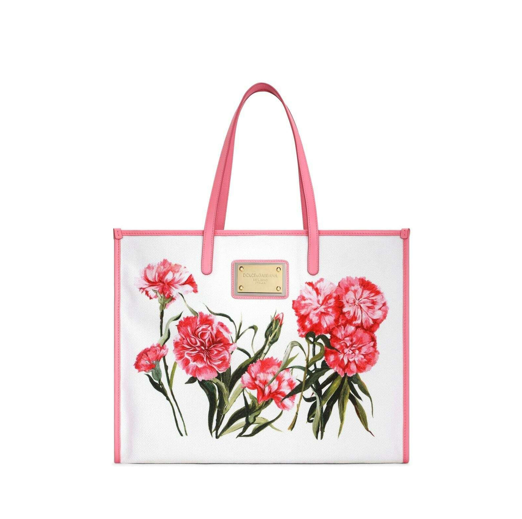 PRINTED CANVAS SHOPPING BAG