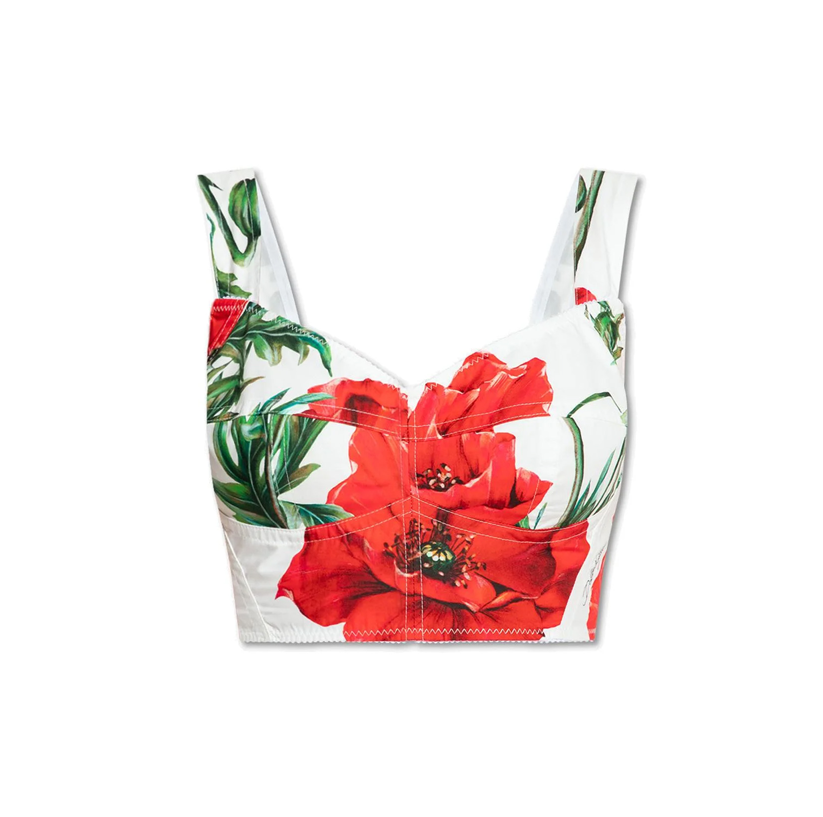 FLORAL COTTON CROP TOP