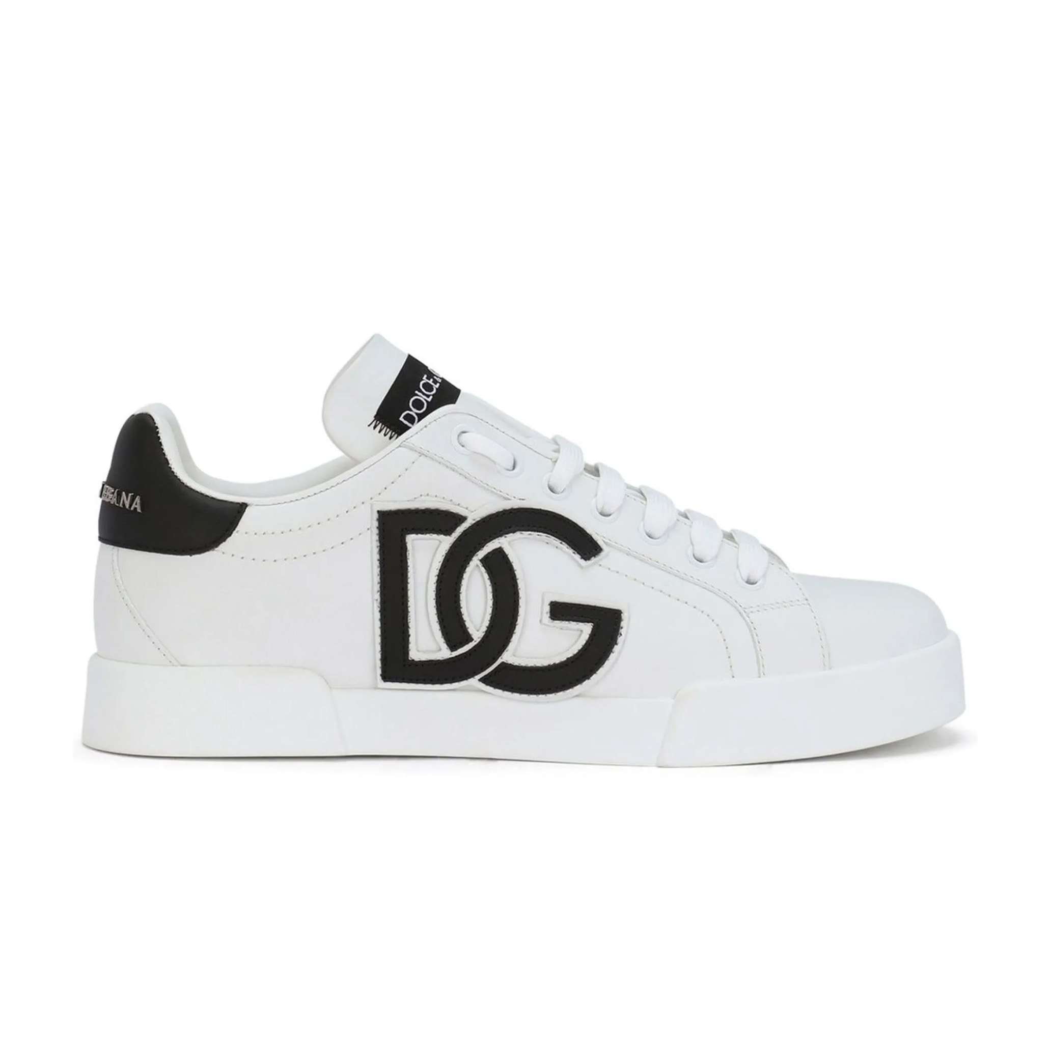 PORTOFINO LOGO-TAG LEATHER SNEAKERS