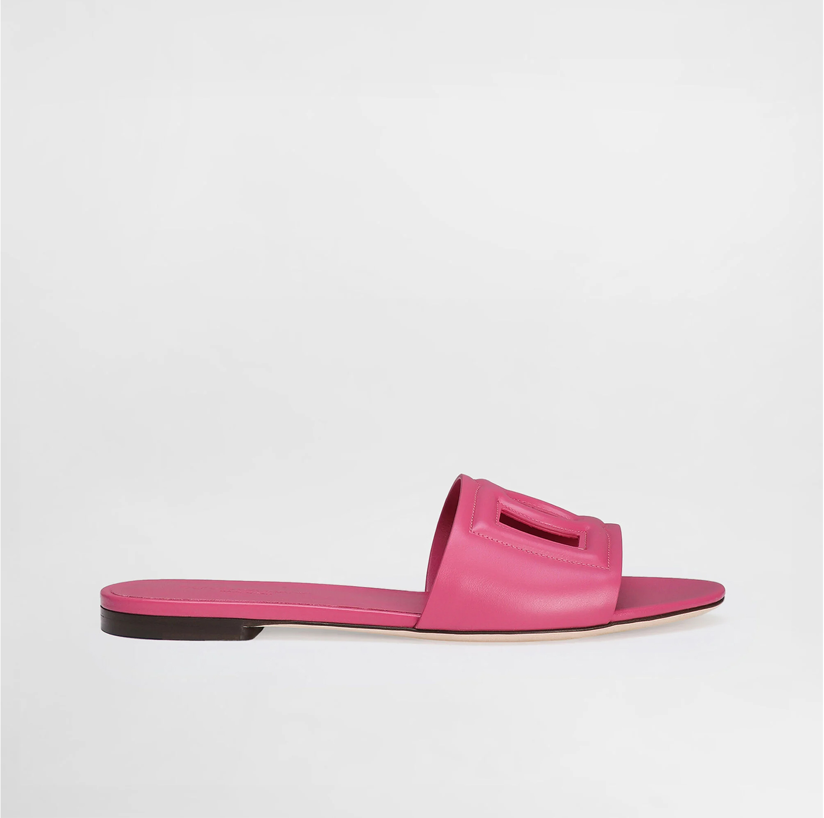 CALFSKIN SLIDES WITH DG LOGO