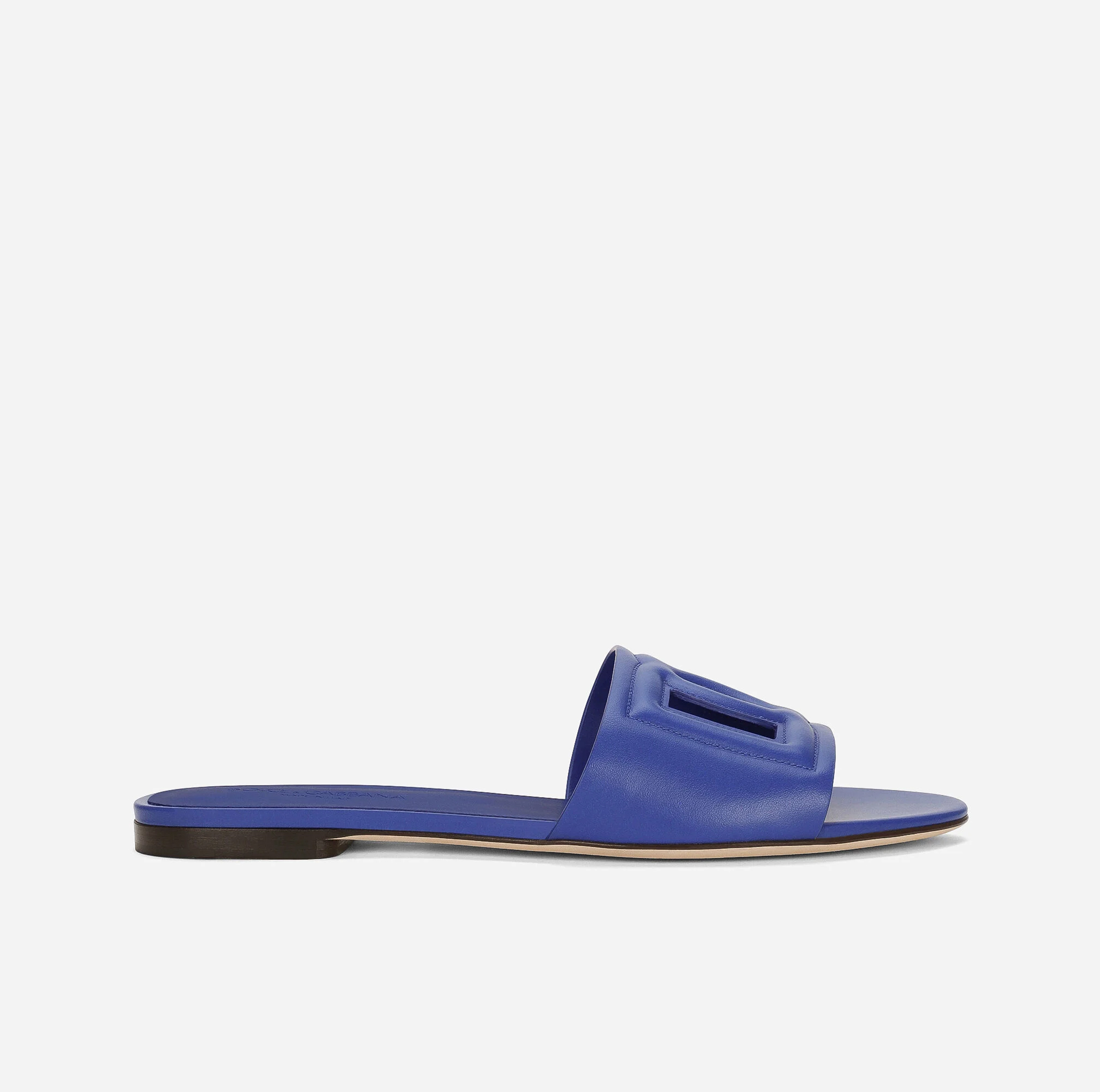 CALFSKIN SLIDERS WITH DG LOGO
