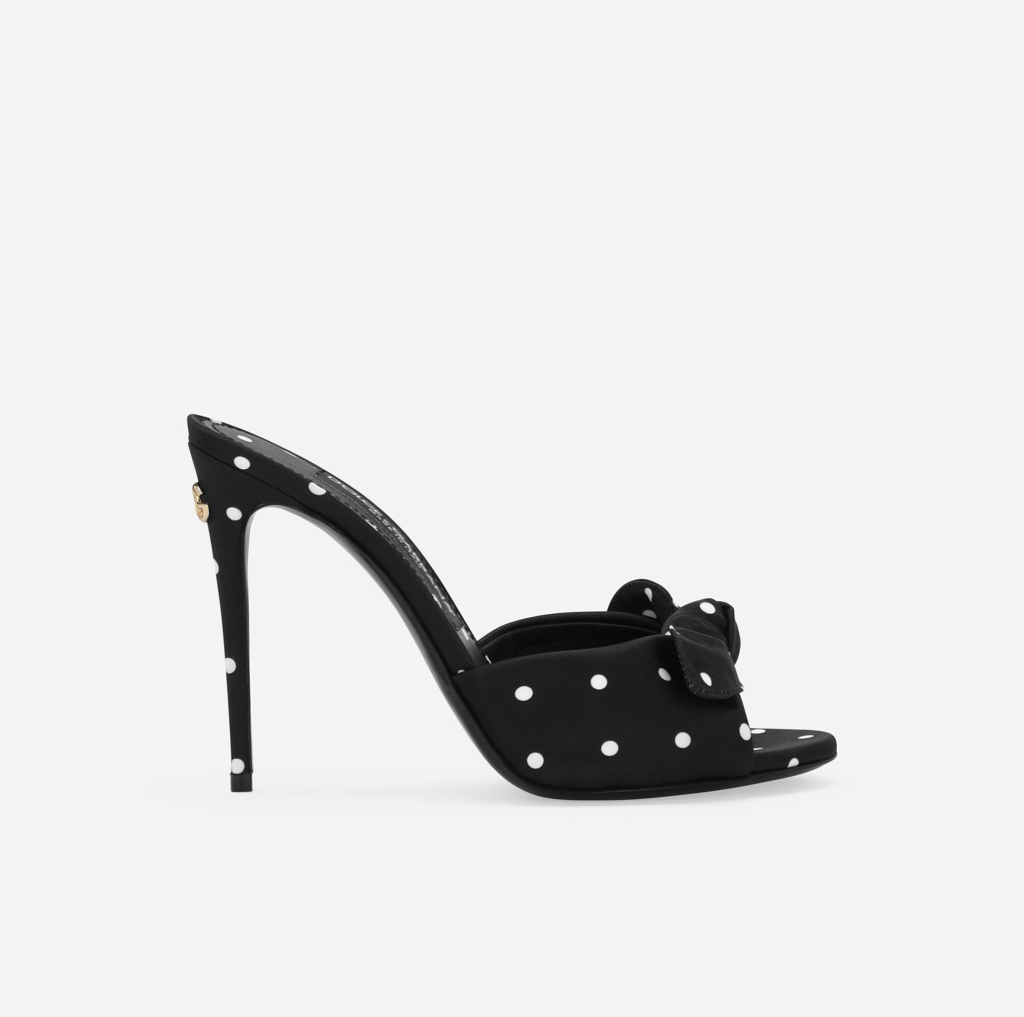 PRINTED SATIN MULES
