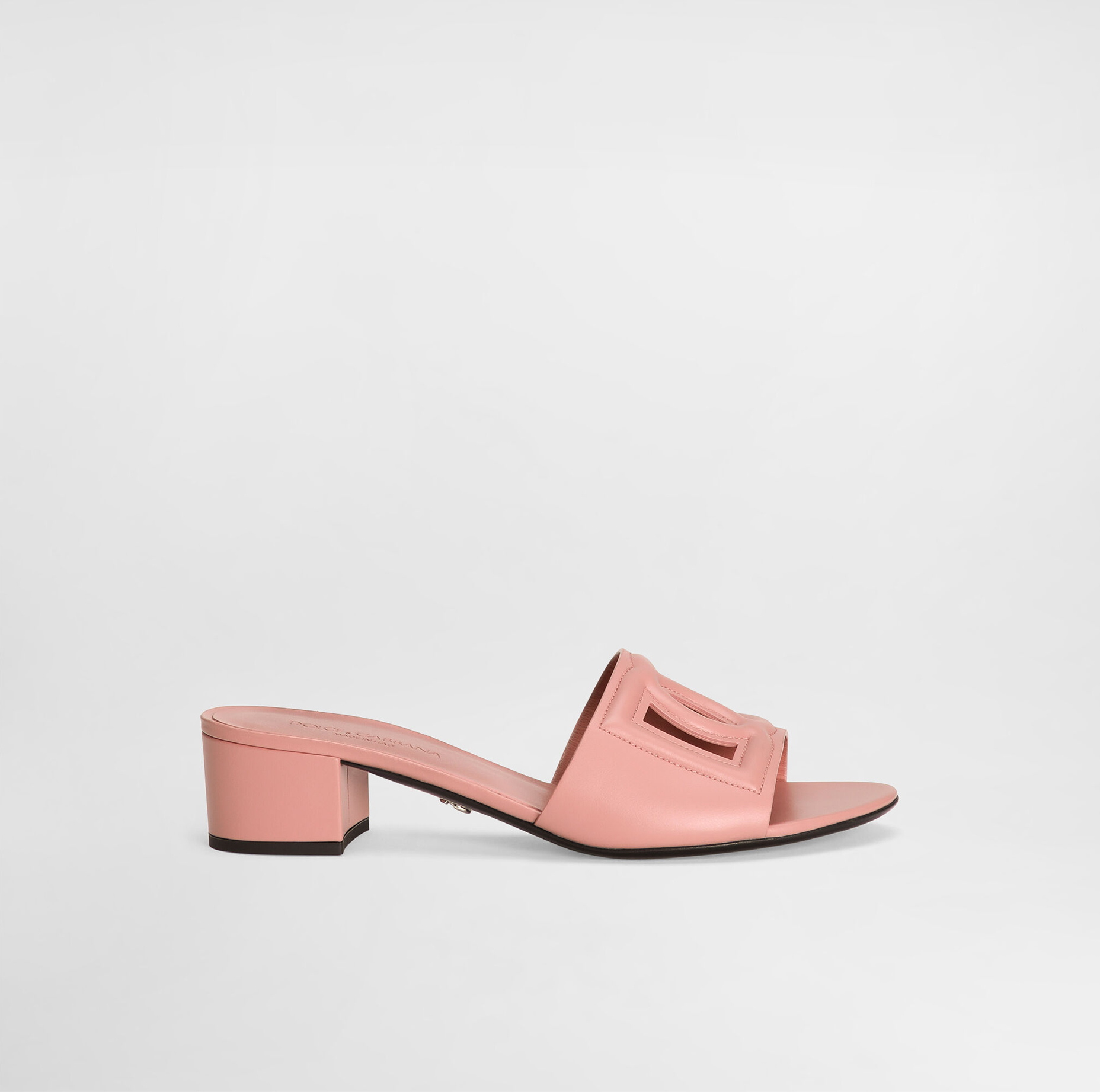 CALFSKIN MULES WITH DG LOGO