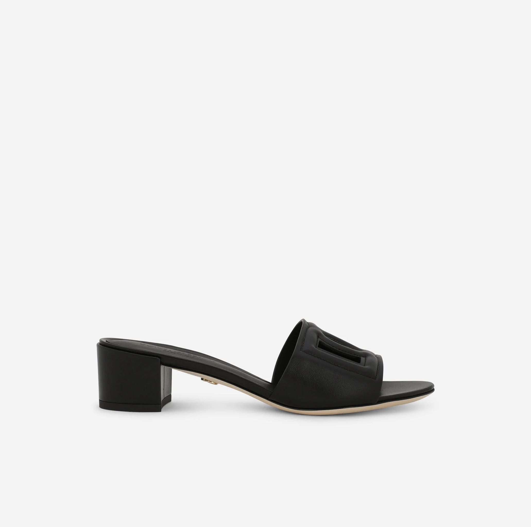 CALFSKIN SLIDERS WITH DG LOGO
