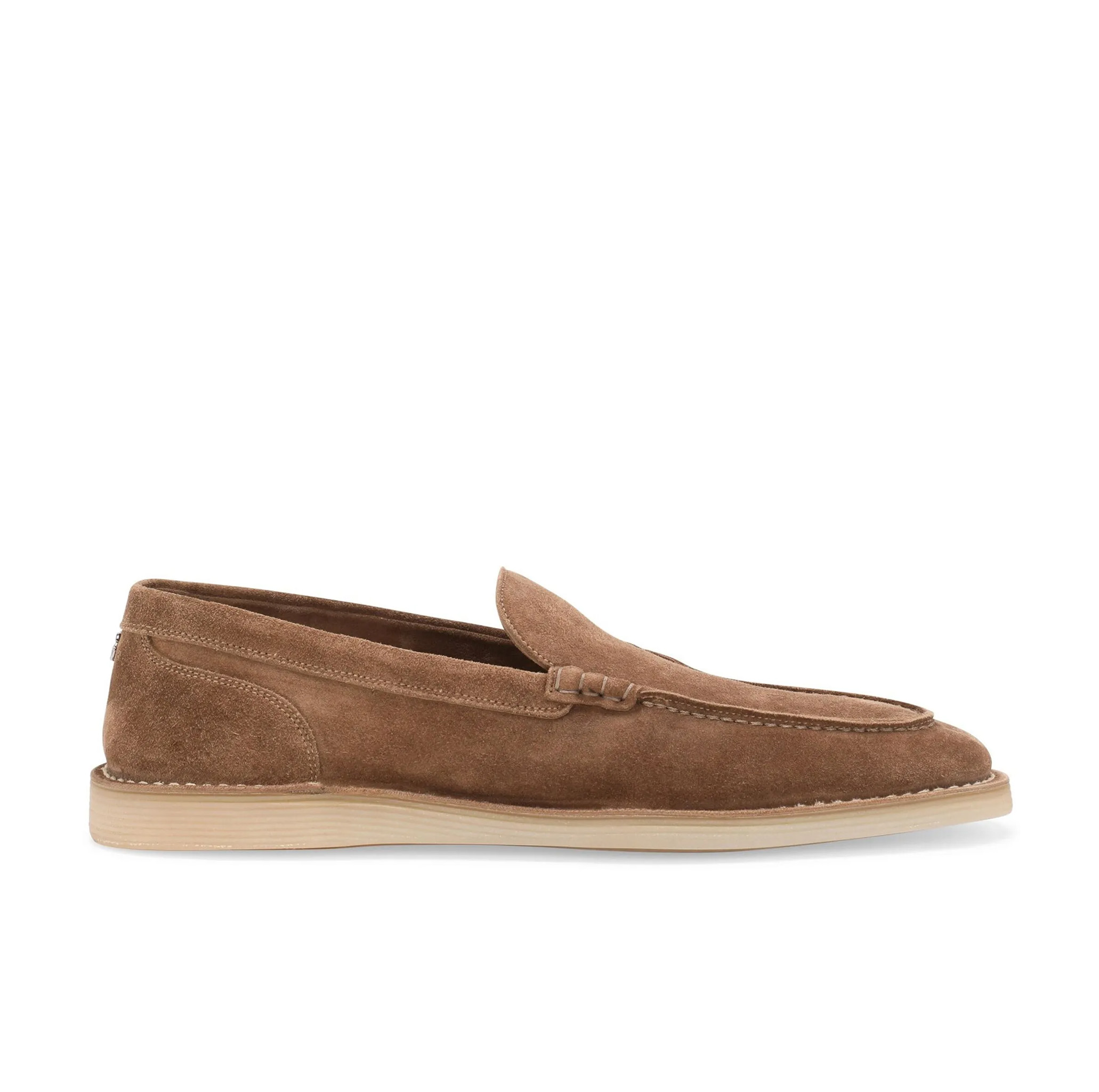 DG-PLAQUE SUEDE LOAFERS