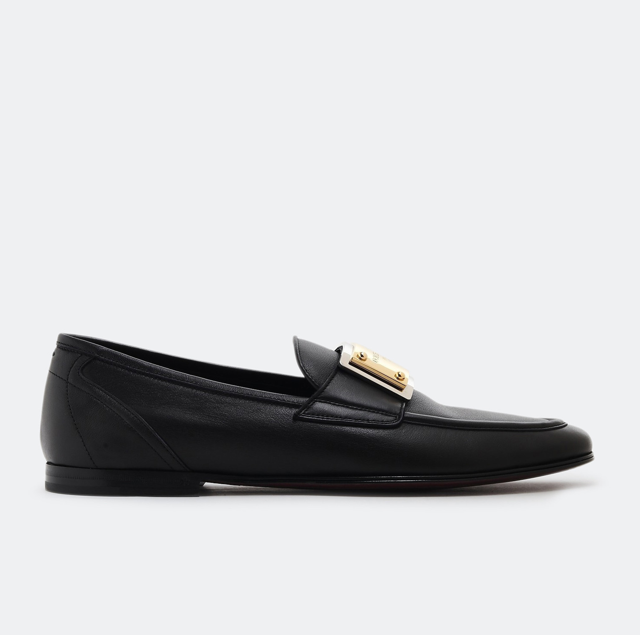 MEN LOGO PLAQUE LOAFERS