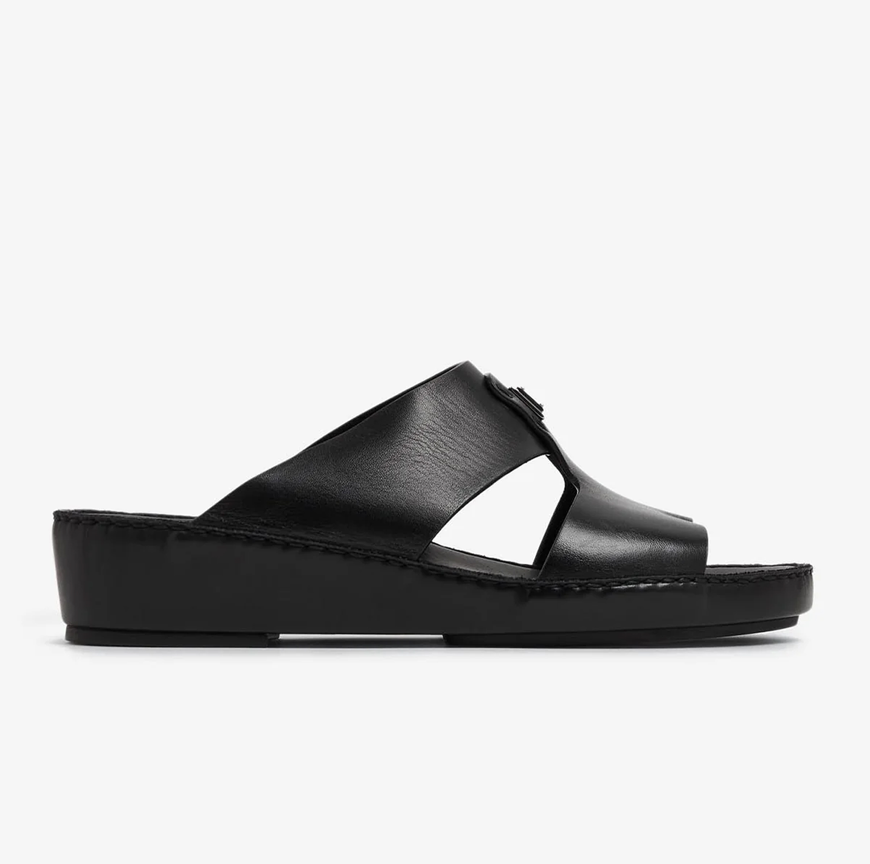 45MM LOGO-PLAQUE LEATHER SANDALS