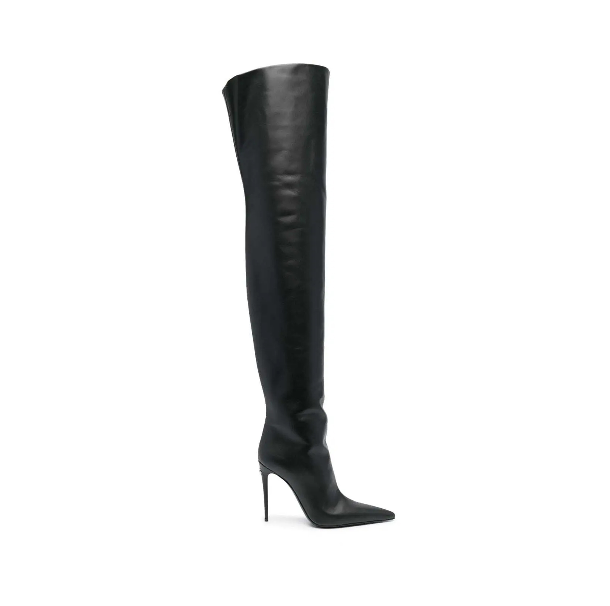 SUSPENDER BELT LEATHER BOOTS