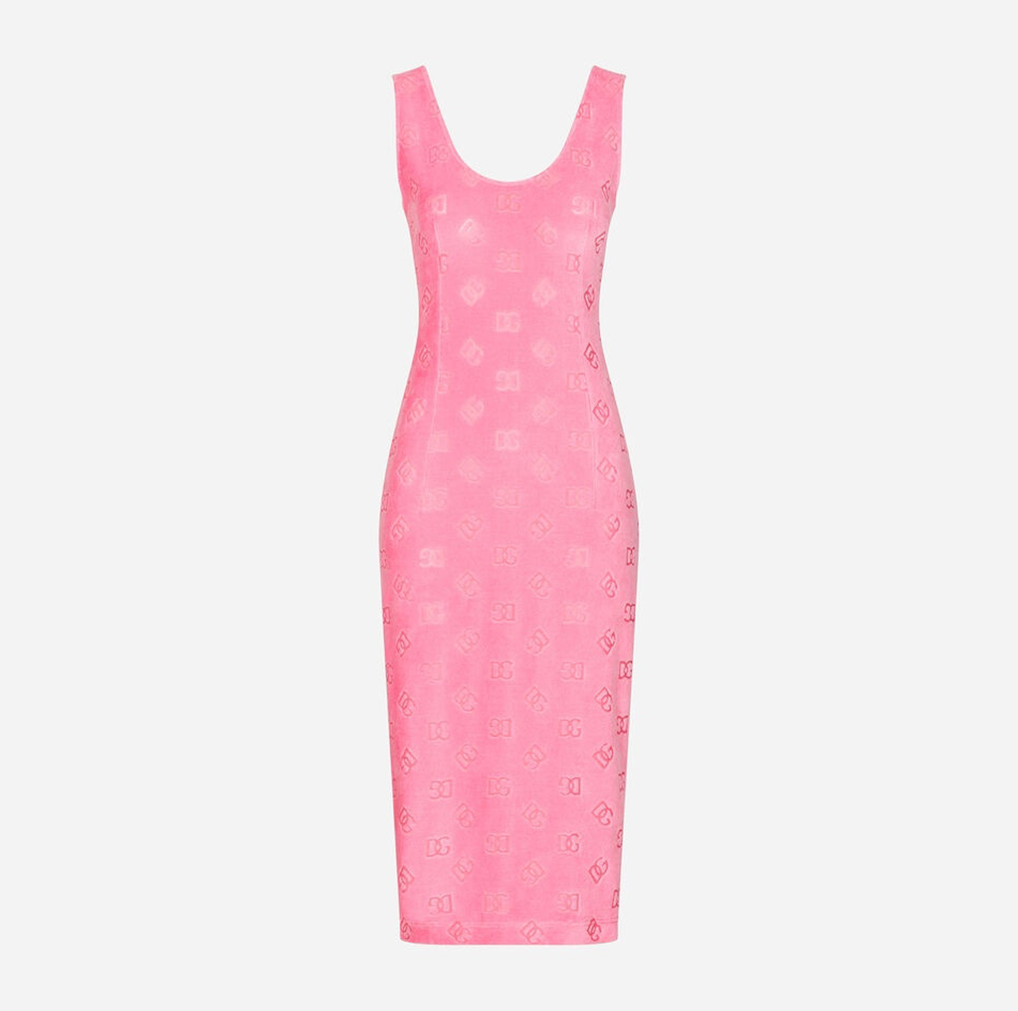 DG-LOGO SLEEVELESS MIDI DRESS