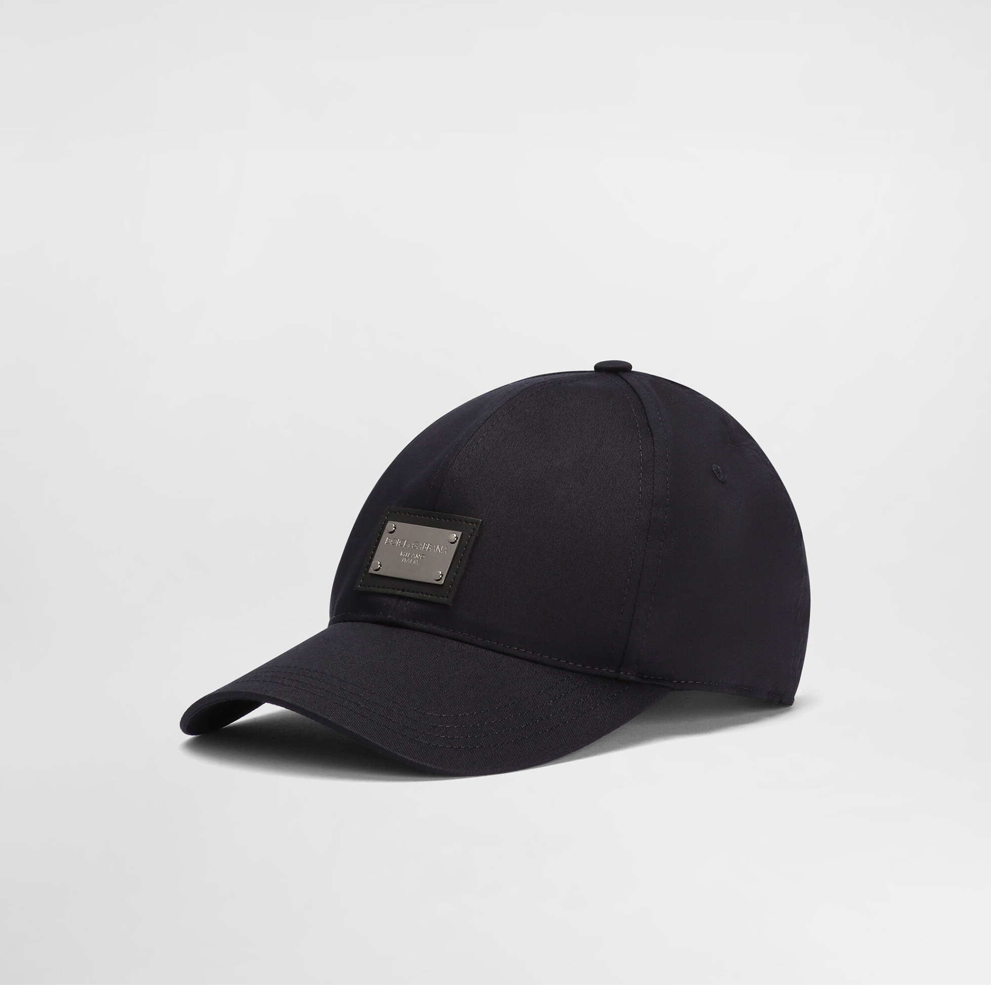 COTTON BASEBALL CAP WITH BRANDED TAG