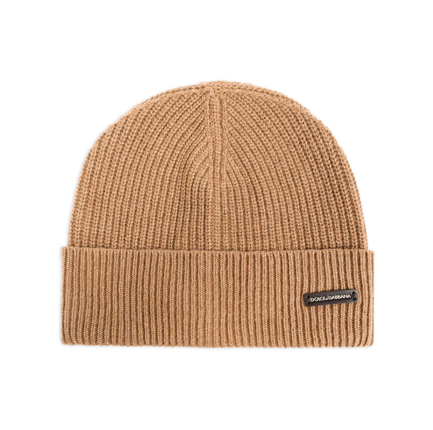 LOGO-PATCH RIBBED BEANIE