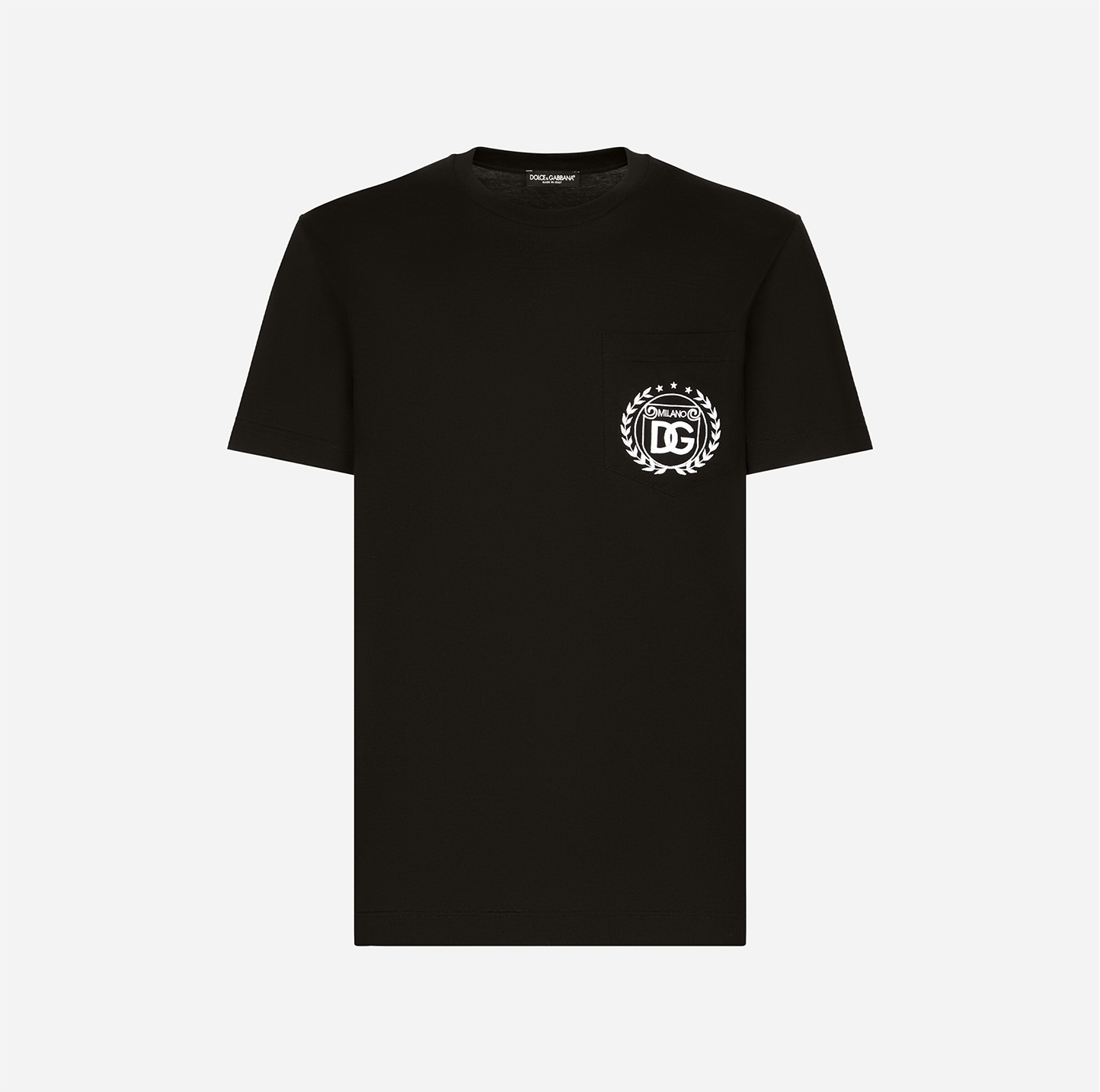 COTTON T-SHIRT WITH DG MILANO LOGO EMBROIDERY