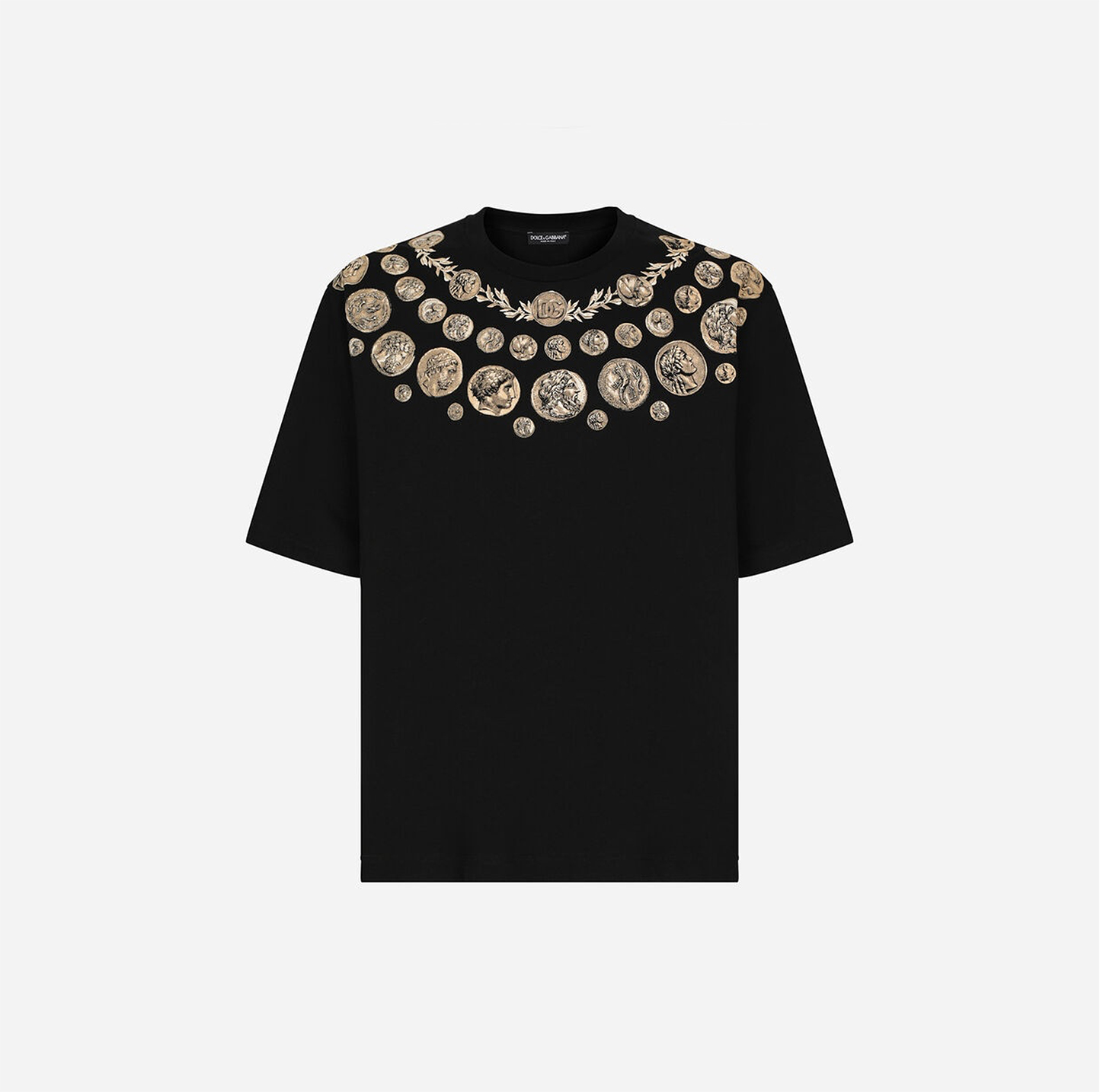 COIN PRINT COTTON JERSEY T-SHIRT