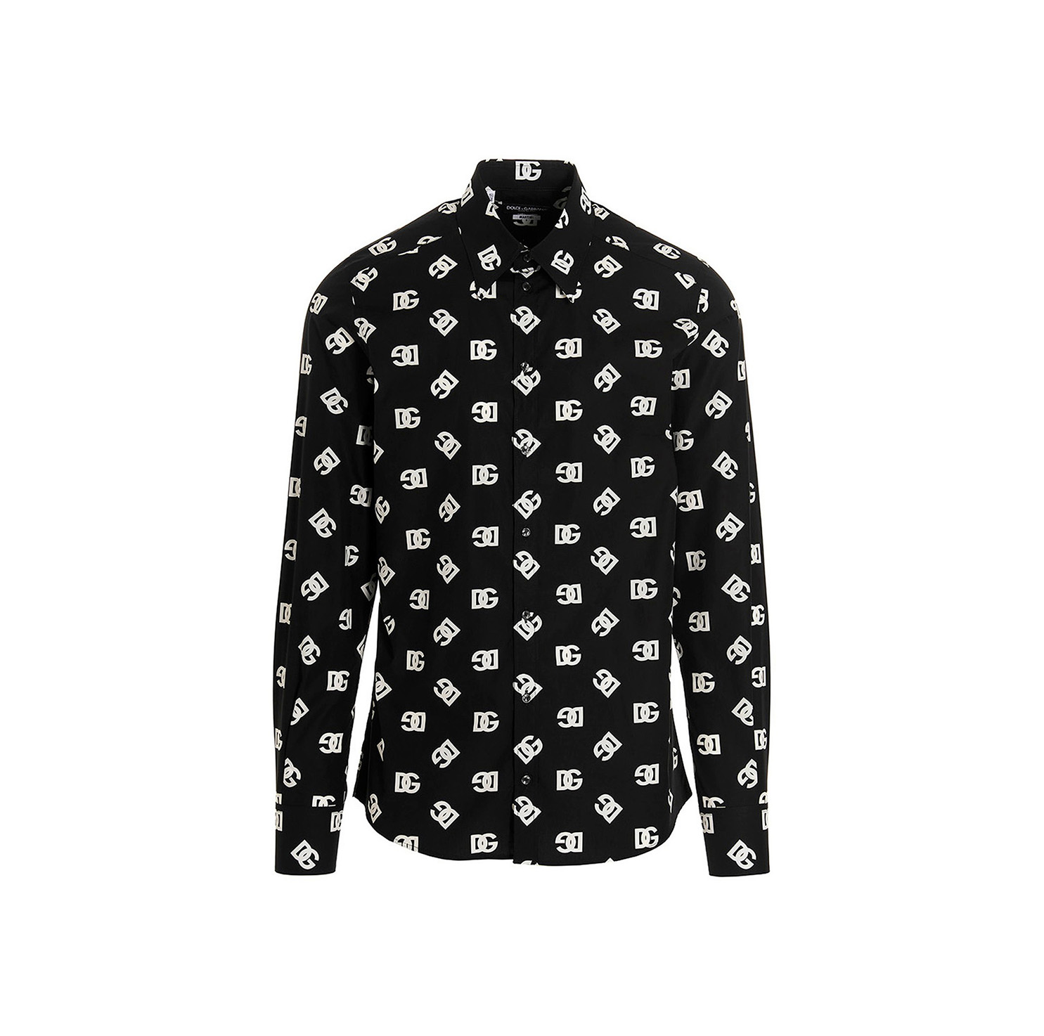 DG LOGO-PRINT COTTON SHIRT