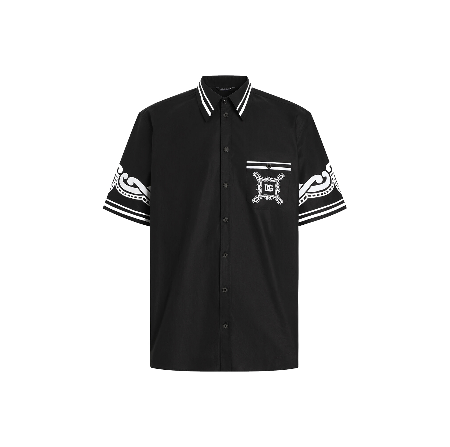 POPLIN SHIRT WITH PRINTED DETAILS