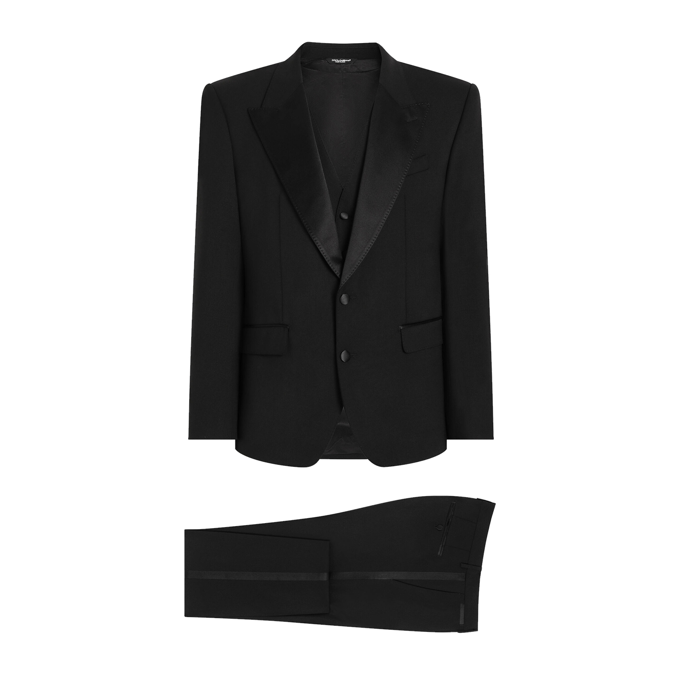 THREE-PIECE SICILIA-FIT SUIT IN STRETCH WOOL