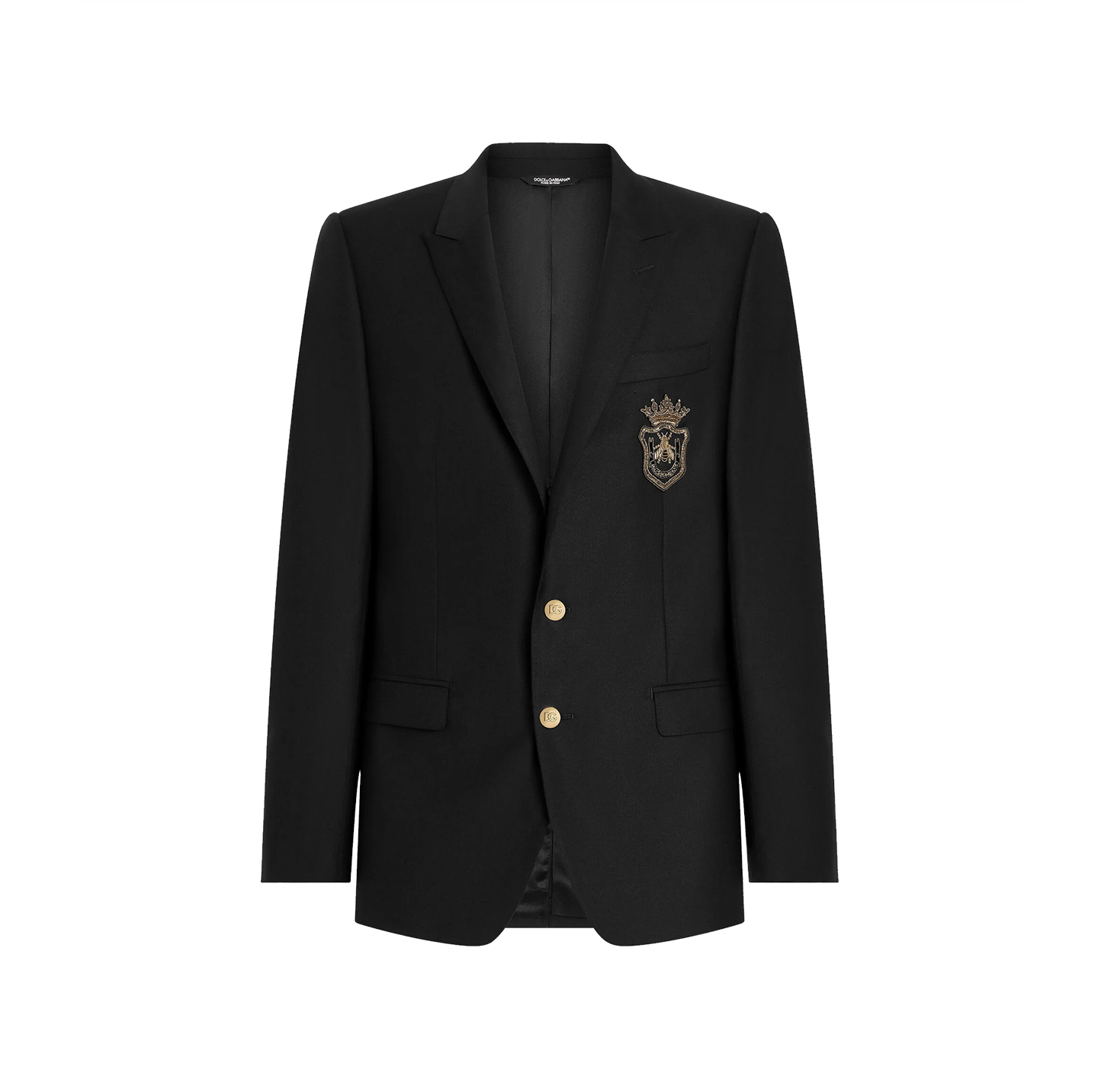SINGLE-BREASTED MARTINI-FIT JACKET WITH PATCH