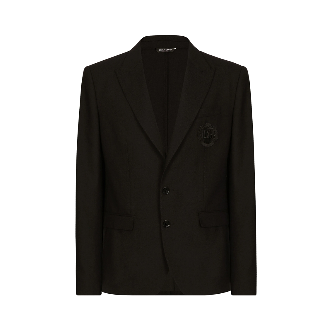 LOGO-EMBROIDERED SINGLE-BREASTED JACKET