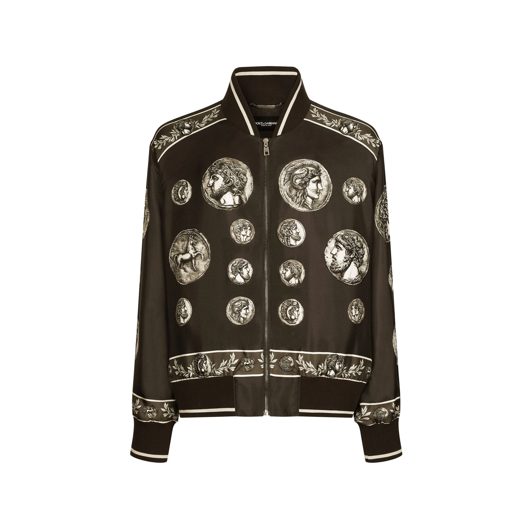 GRAPHIC-PRINT LONG-SLEEVED JACKET