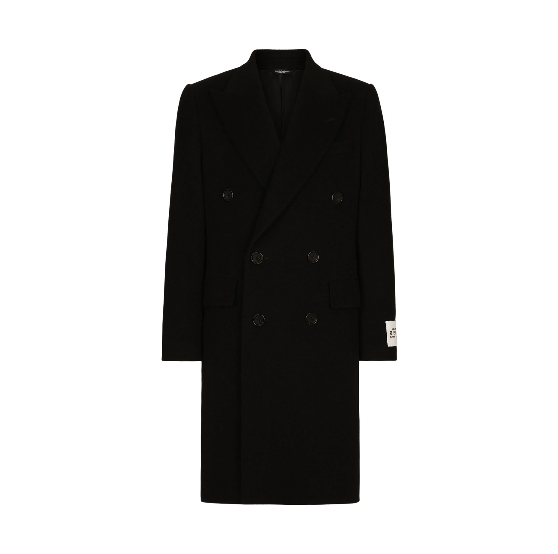 DOUBLE-BREASTED WOOL COAT