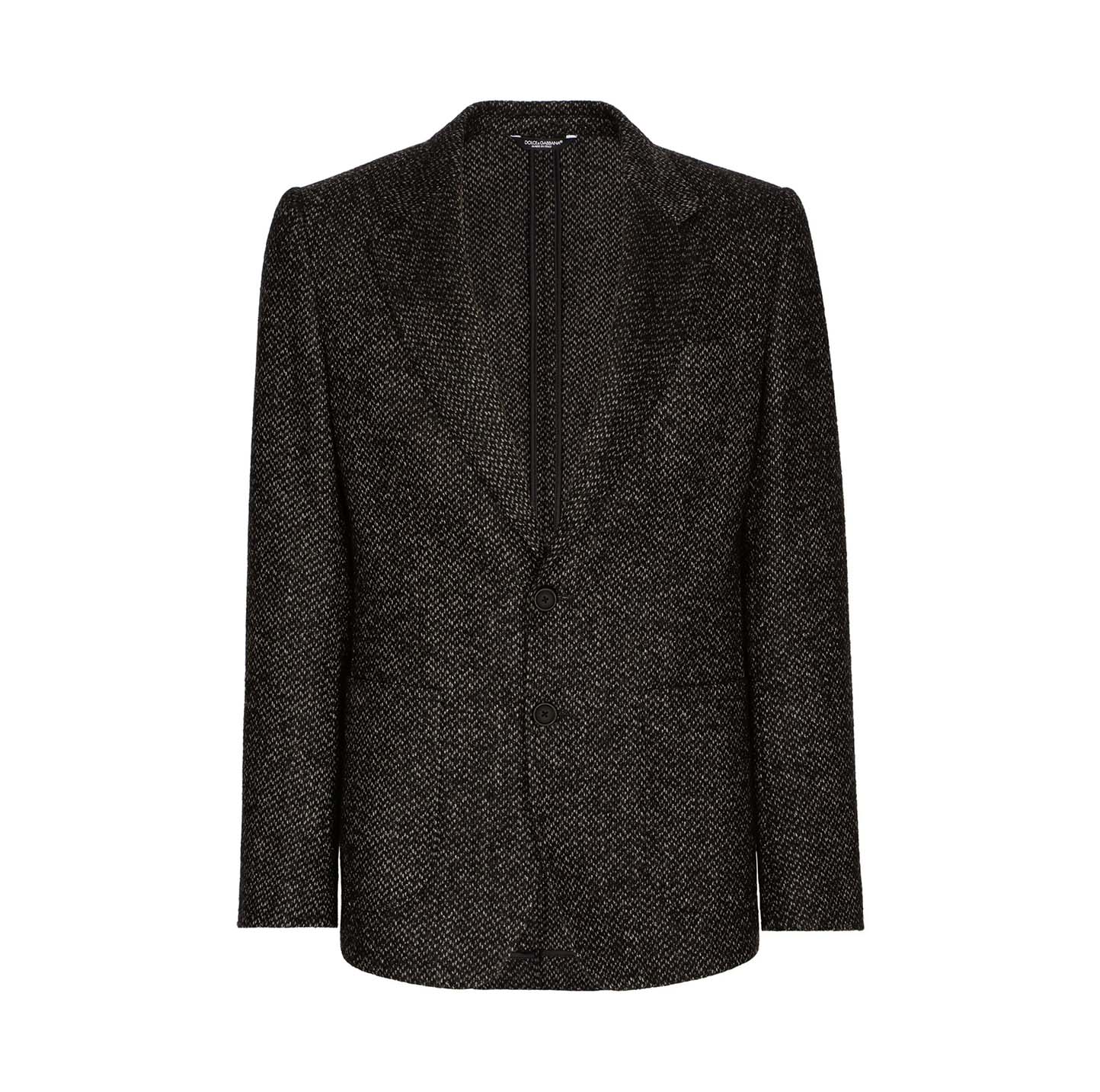 SINGLE-BREASTED BOUCLÉ BLAZER
