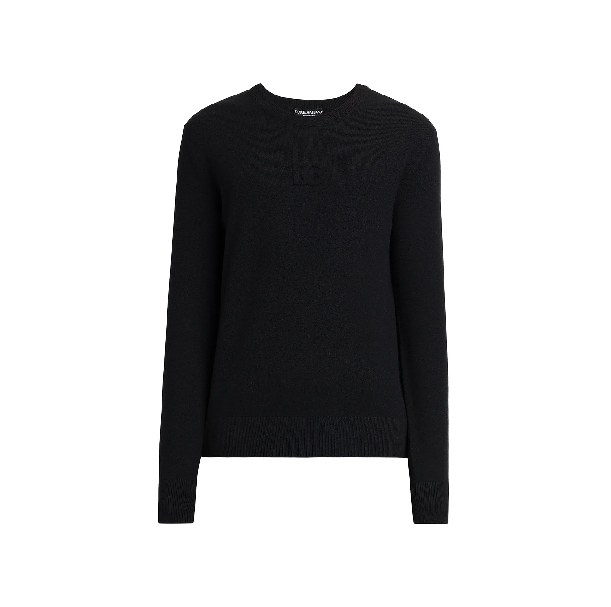 LOGO-EMBOSSED WOOL-BLEND SWEATER
