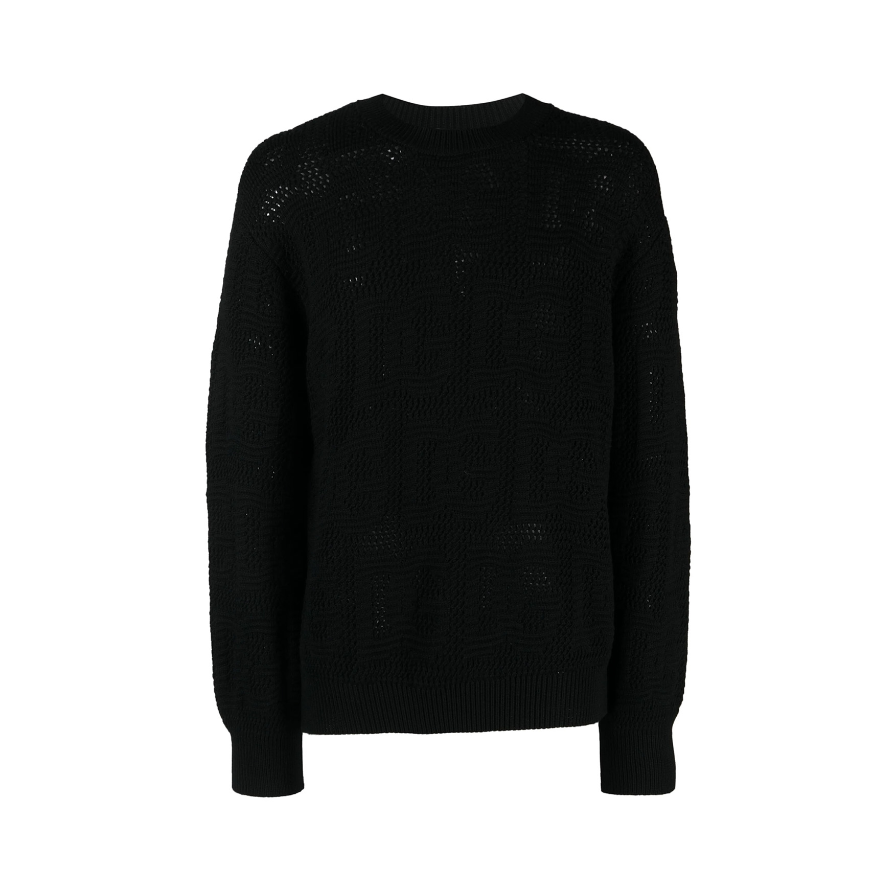 LOGO-JACQUARD VIRGIN-WOOL JUMPER