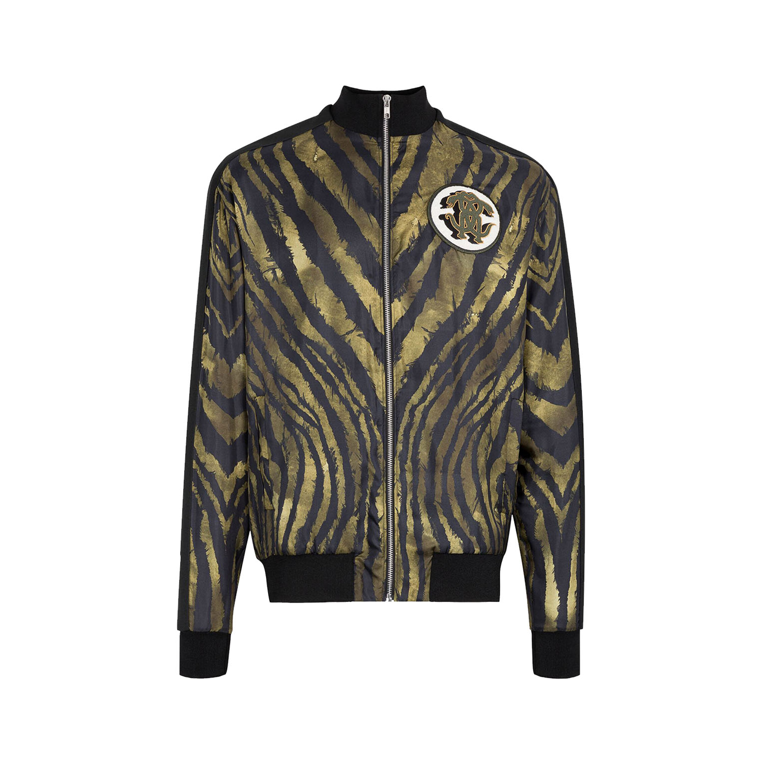 ZEBRA-PRINT MIRROR SNAKE JACKET