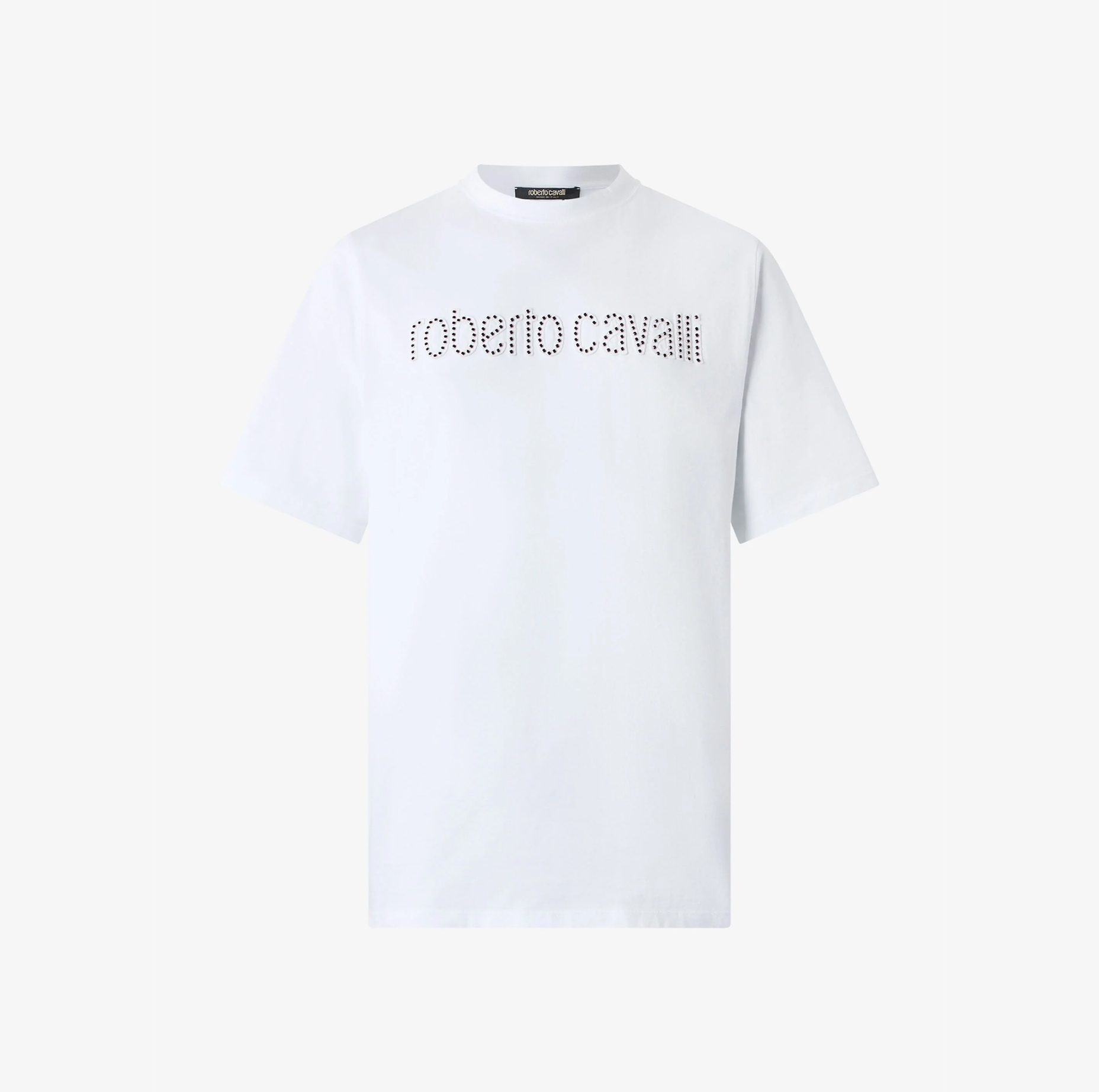 T-SHIRT WITH LOGO AND MINI STUDS