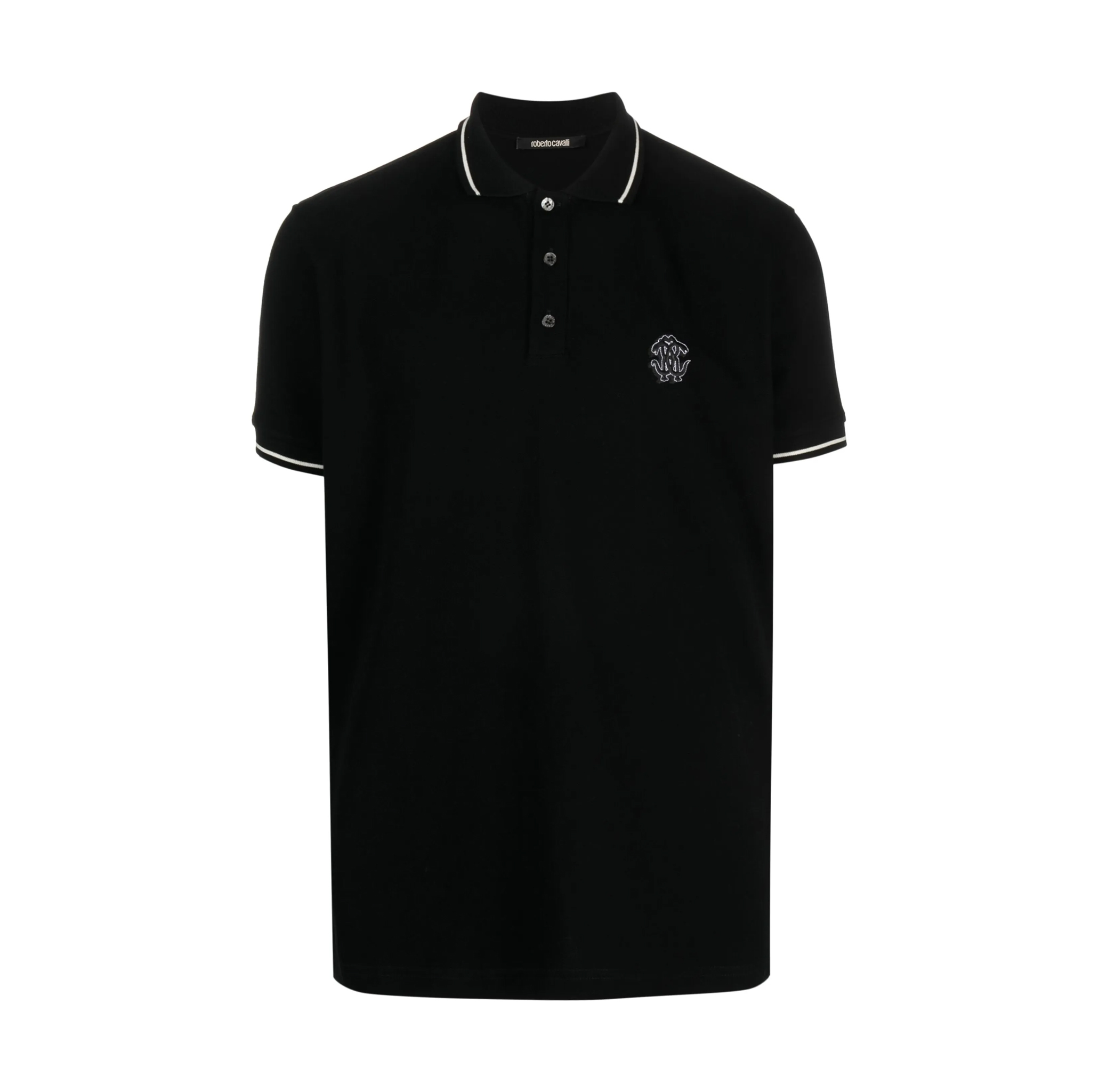 MIRROR SNAKE COTTON POLO SHIRT