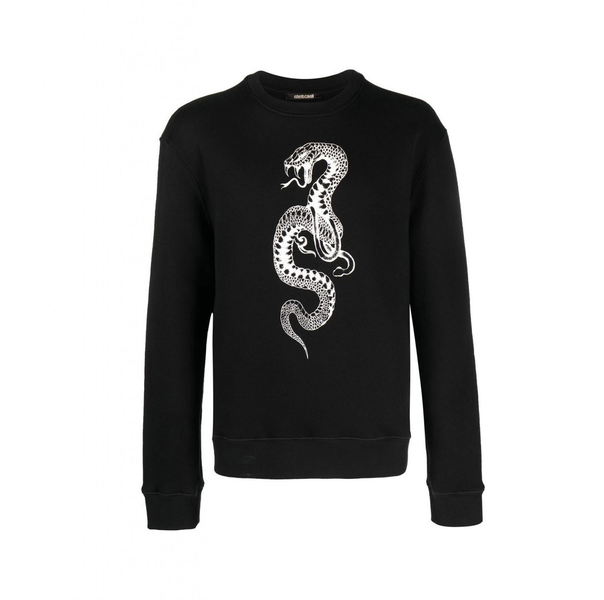 SNAKE-PRINT COTTON SWEATSHIRT