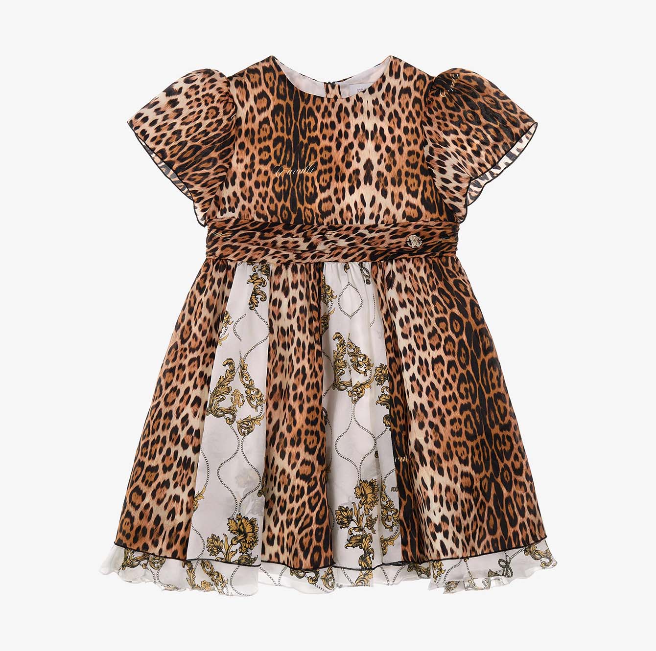 JAGUAR SKIN PRINT DRESS FOR GIRLS