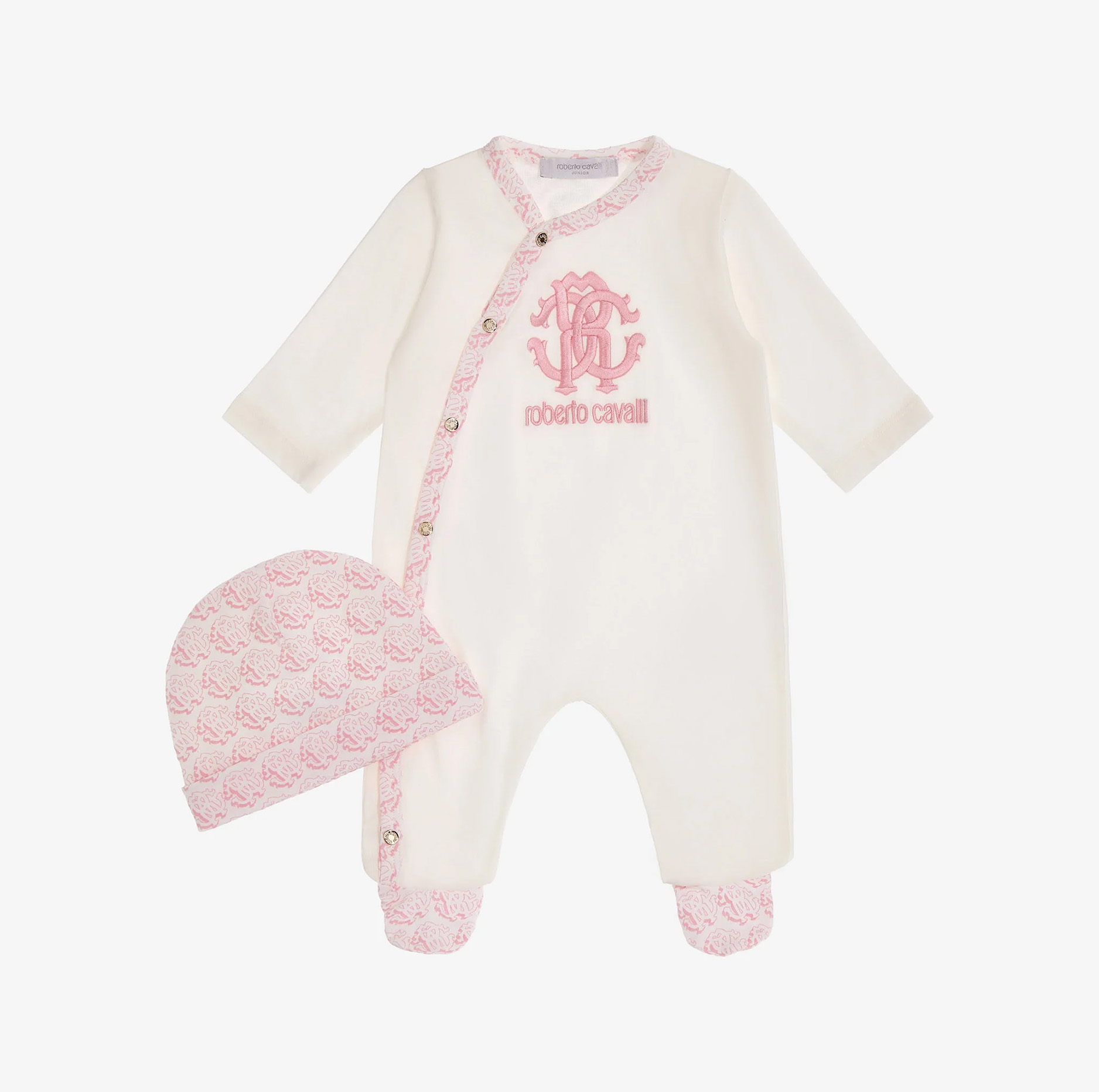 RC MONOGRAM EMBROIDERY BABYGROW SET