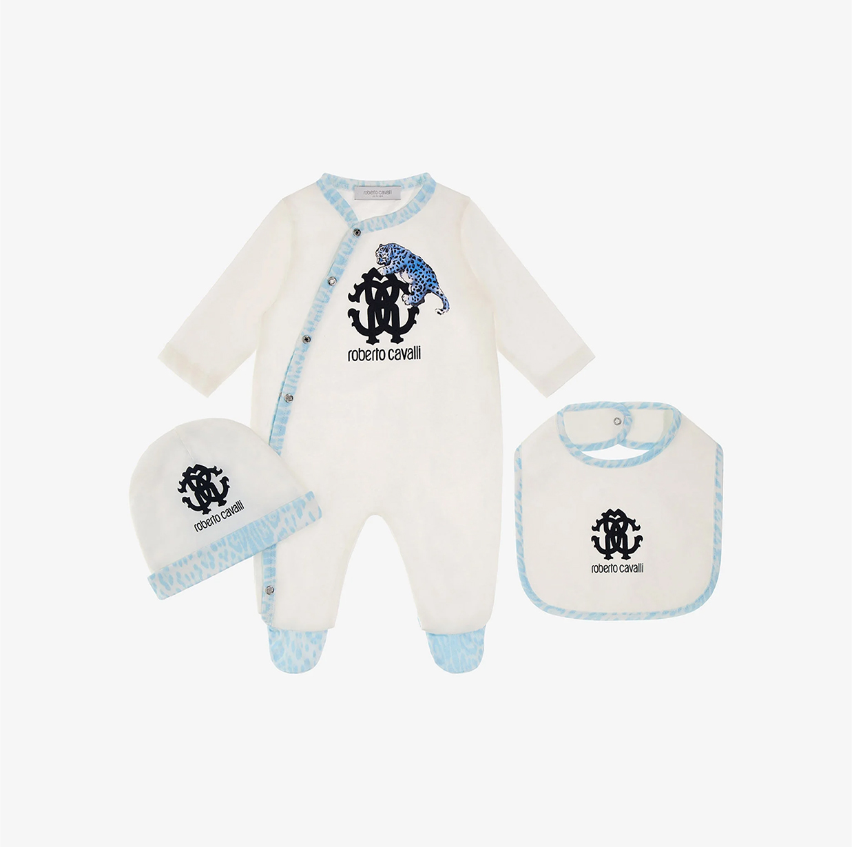 RC MONOGRAM EMBROIDERY BABYGROW SET