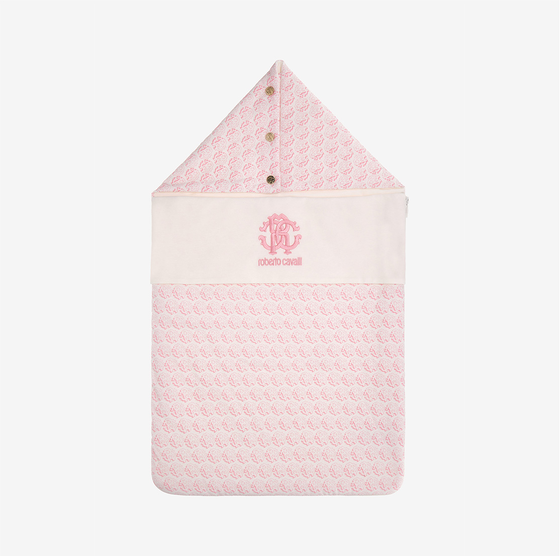 RC MONOGRAM PRINT COTTON BABY NEST