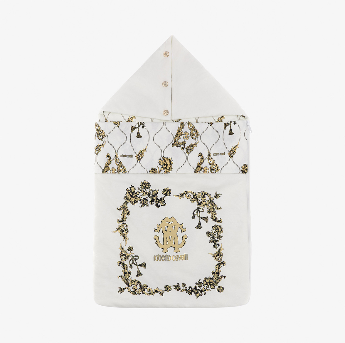 RC MONOGRAM PRINT COTTON BABY NEST