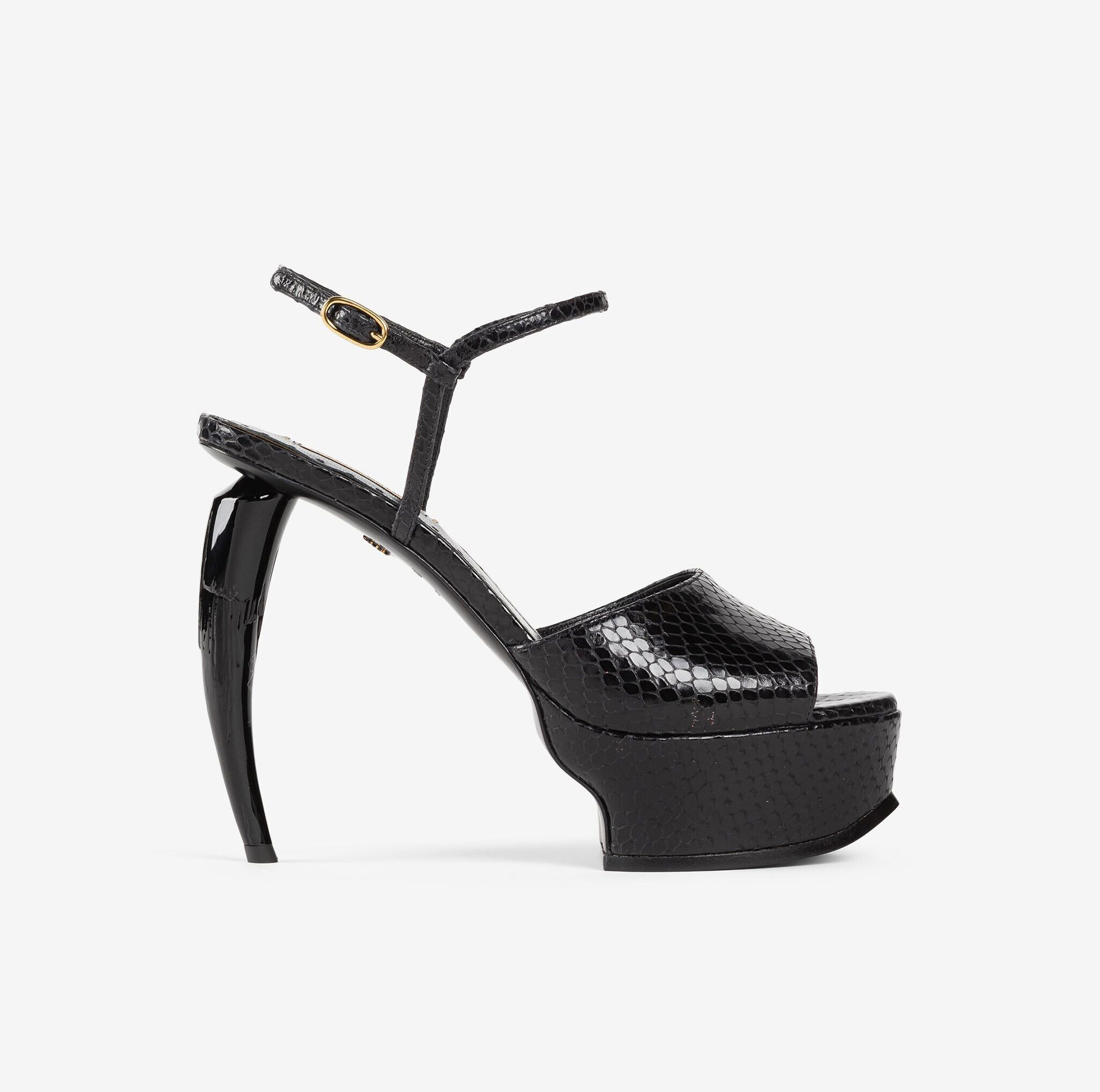 TIGER TOOTH PLATFORM SANDALS