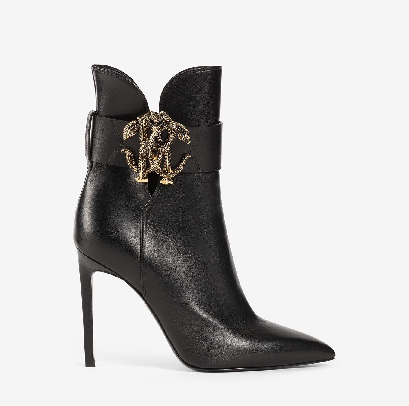 MIRROR SNAKE LEATHER BOOTS