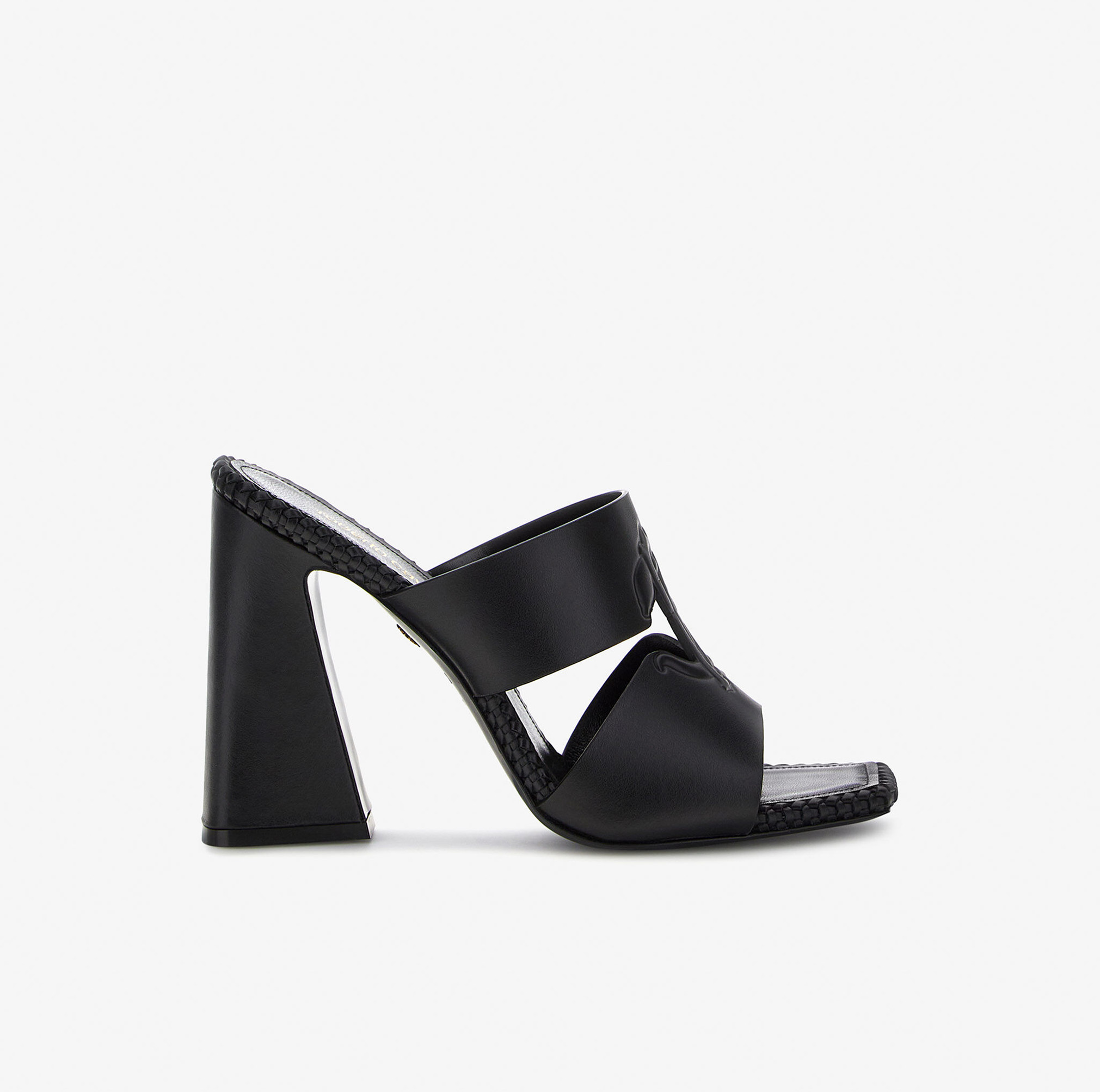 SANDALS WITH MONOGRAM MIRROR SNAKE