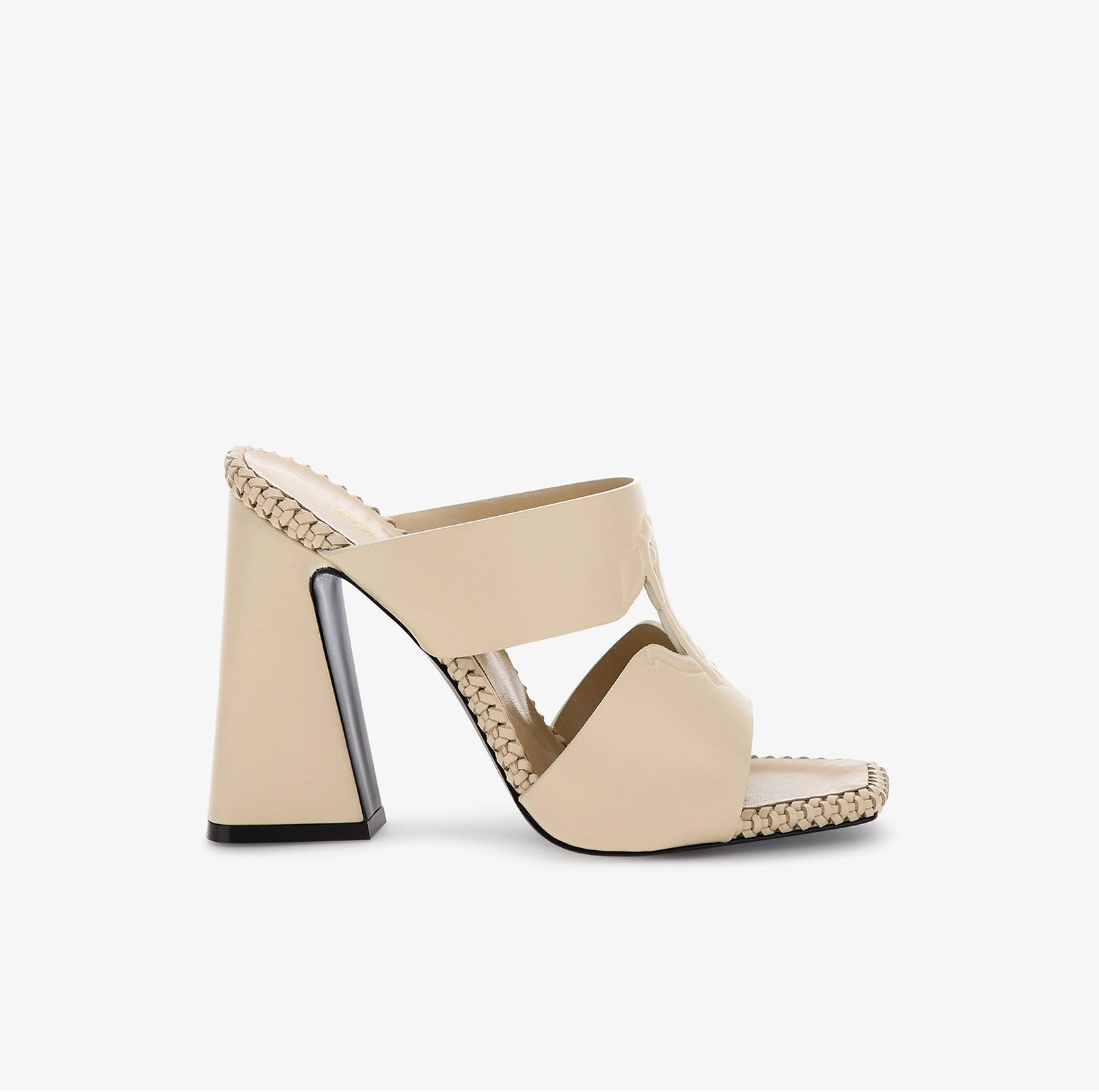 SANDALS WITH MONOGRAM MIRROR SNAKE