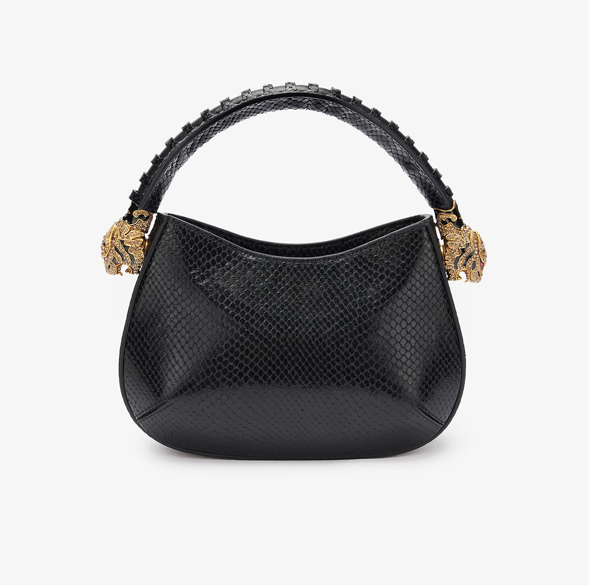 SNAKE-PRINT HOBO ROAR BAG
