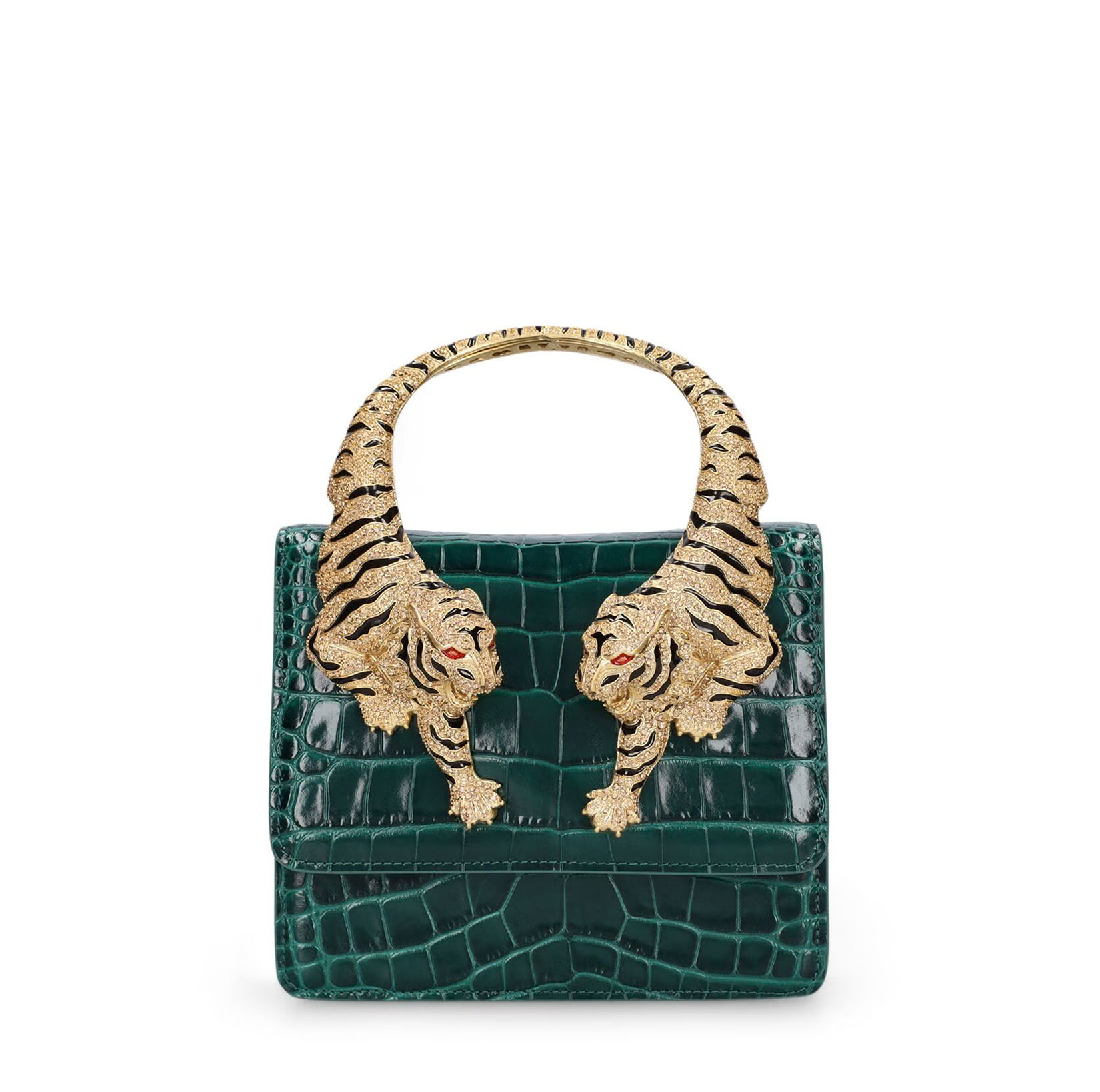MEDIUM ROAR CROC EMBOSSED BAG