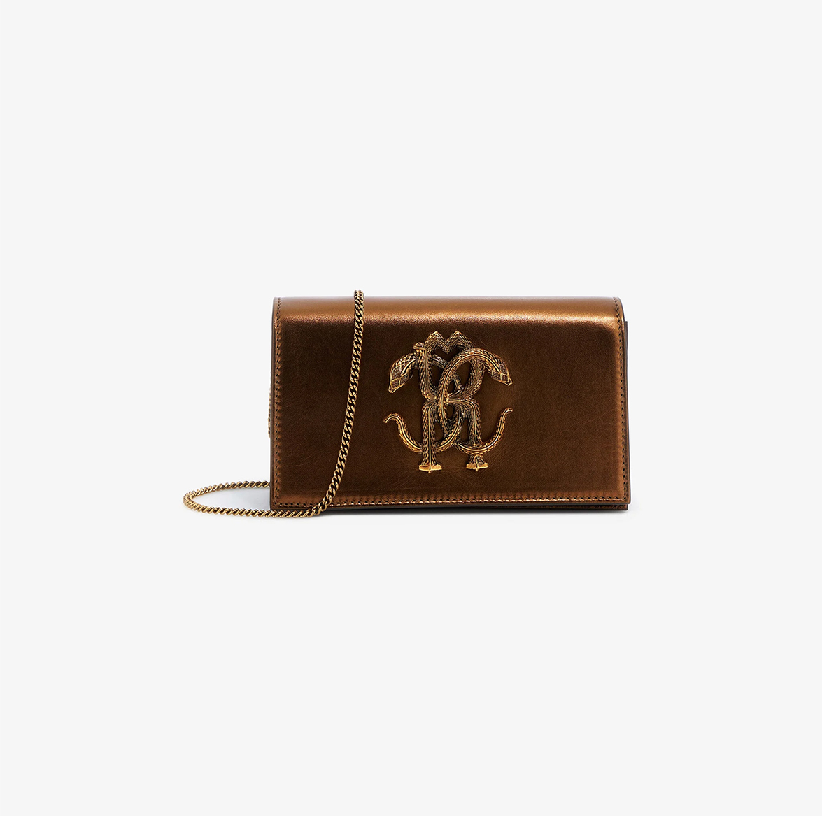 SHOULDER BAG WITH MONOGRAM MIRROR SNAKE
