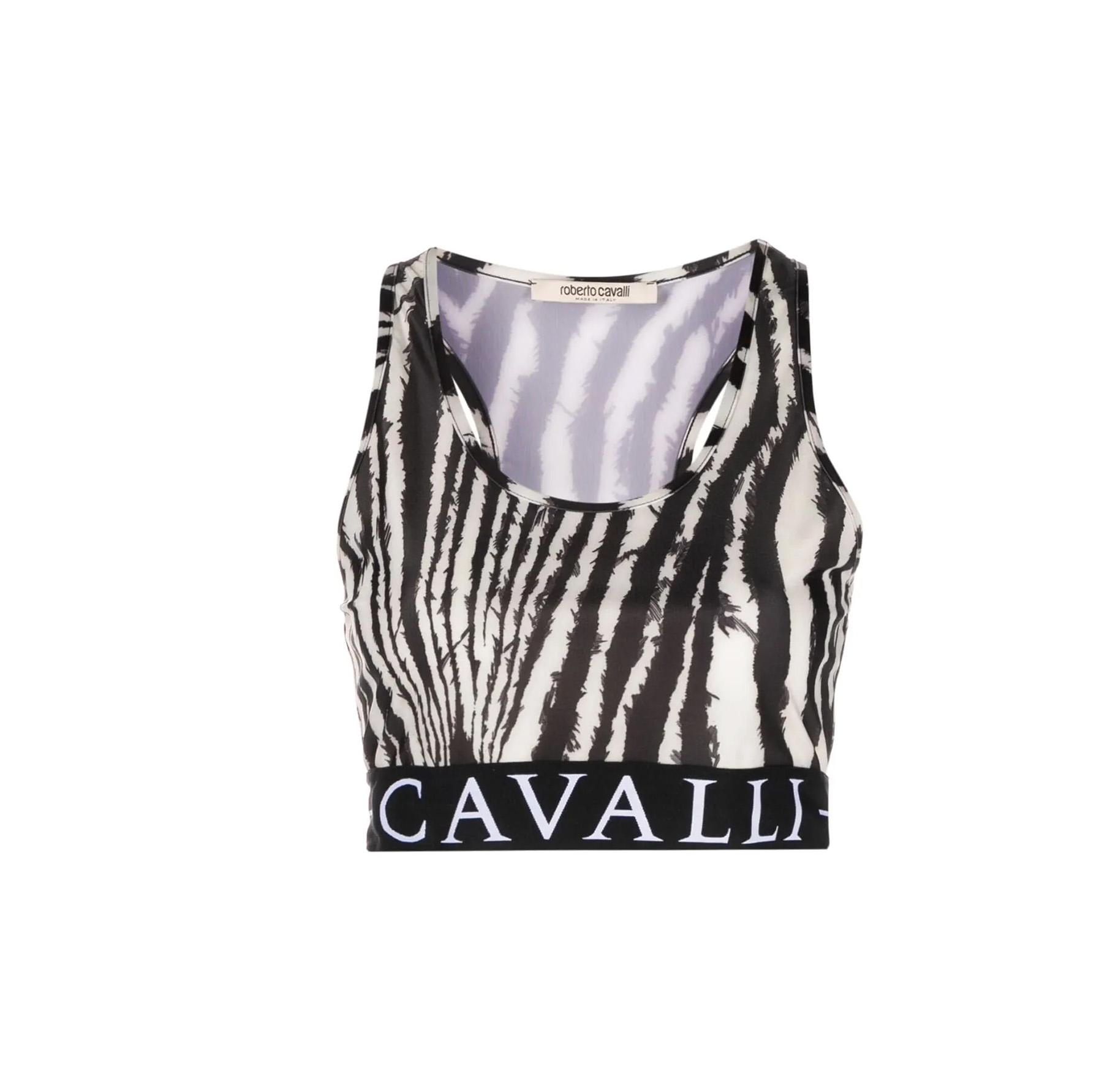 ZEBRA PRINT CROPPED TOP