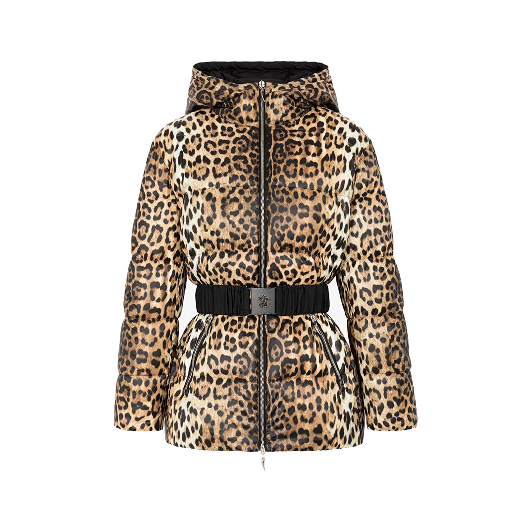 JAGUAR-PRINT PADDED JACKET