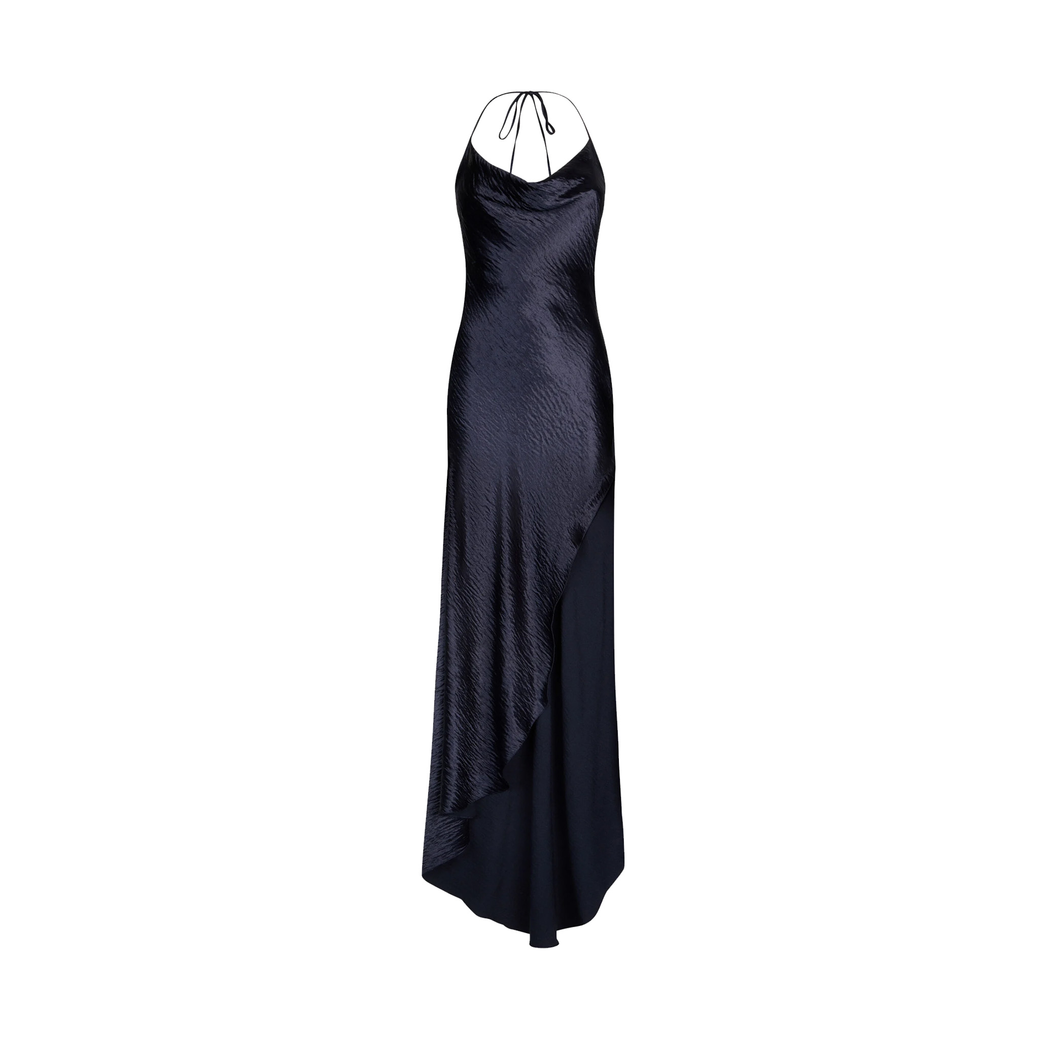 LONG DRESS WITH COWL NECK