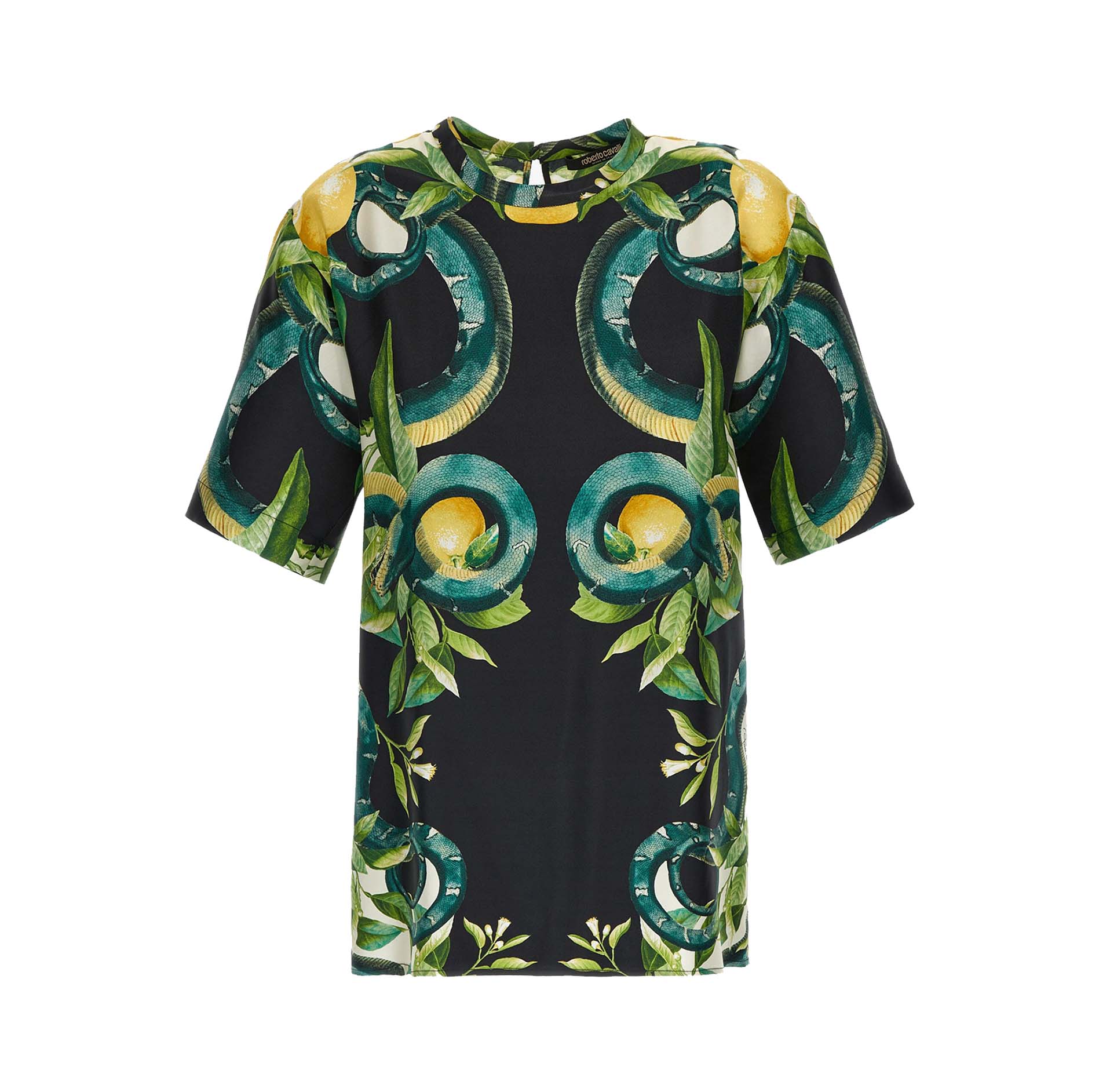 LEMON AND SNAKE PRINT T-SHIRT