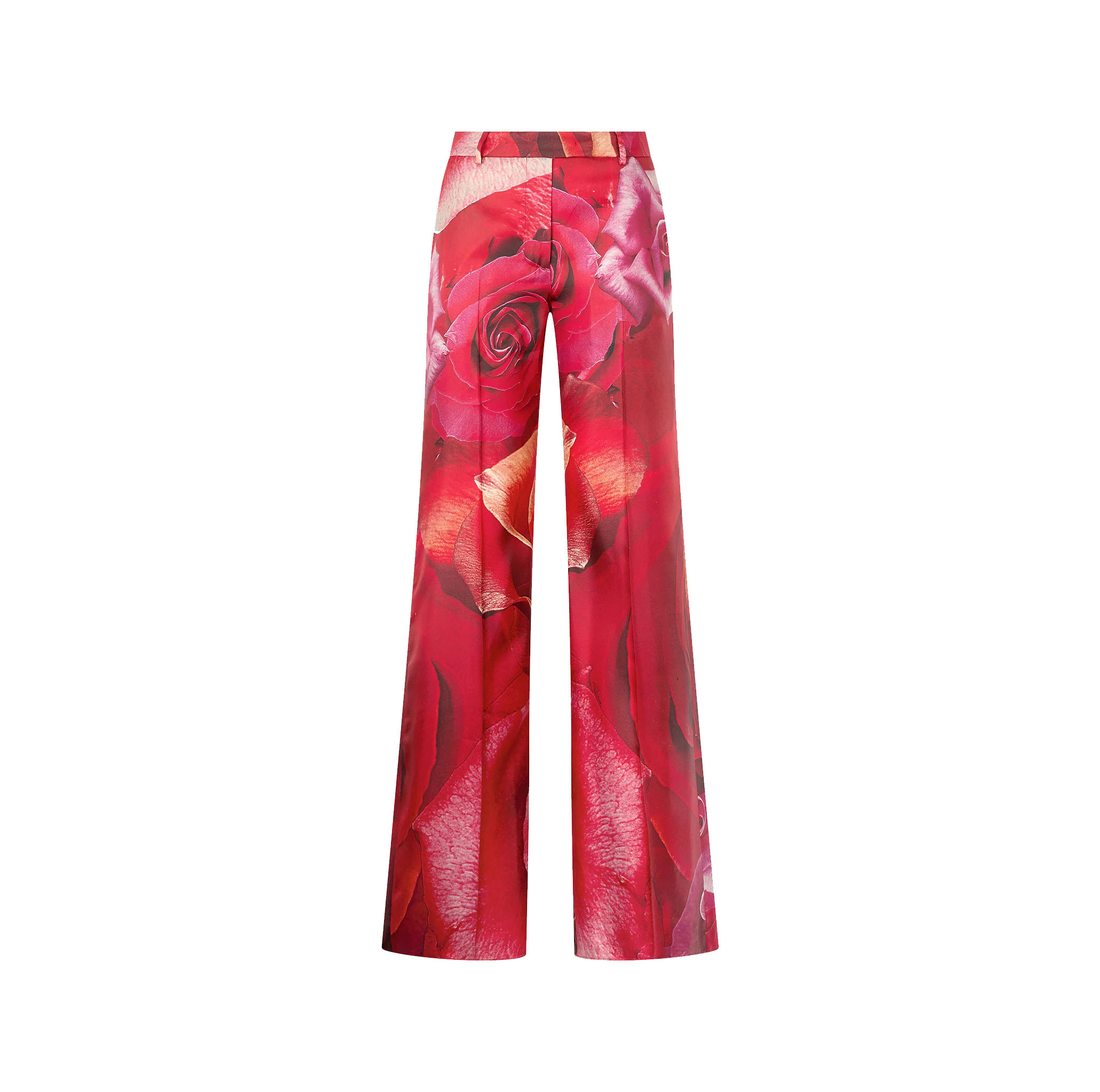 ROSE-PRINT PANTS
